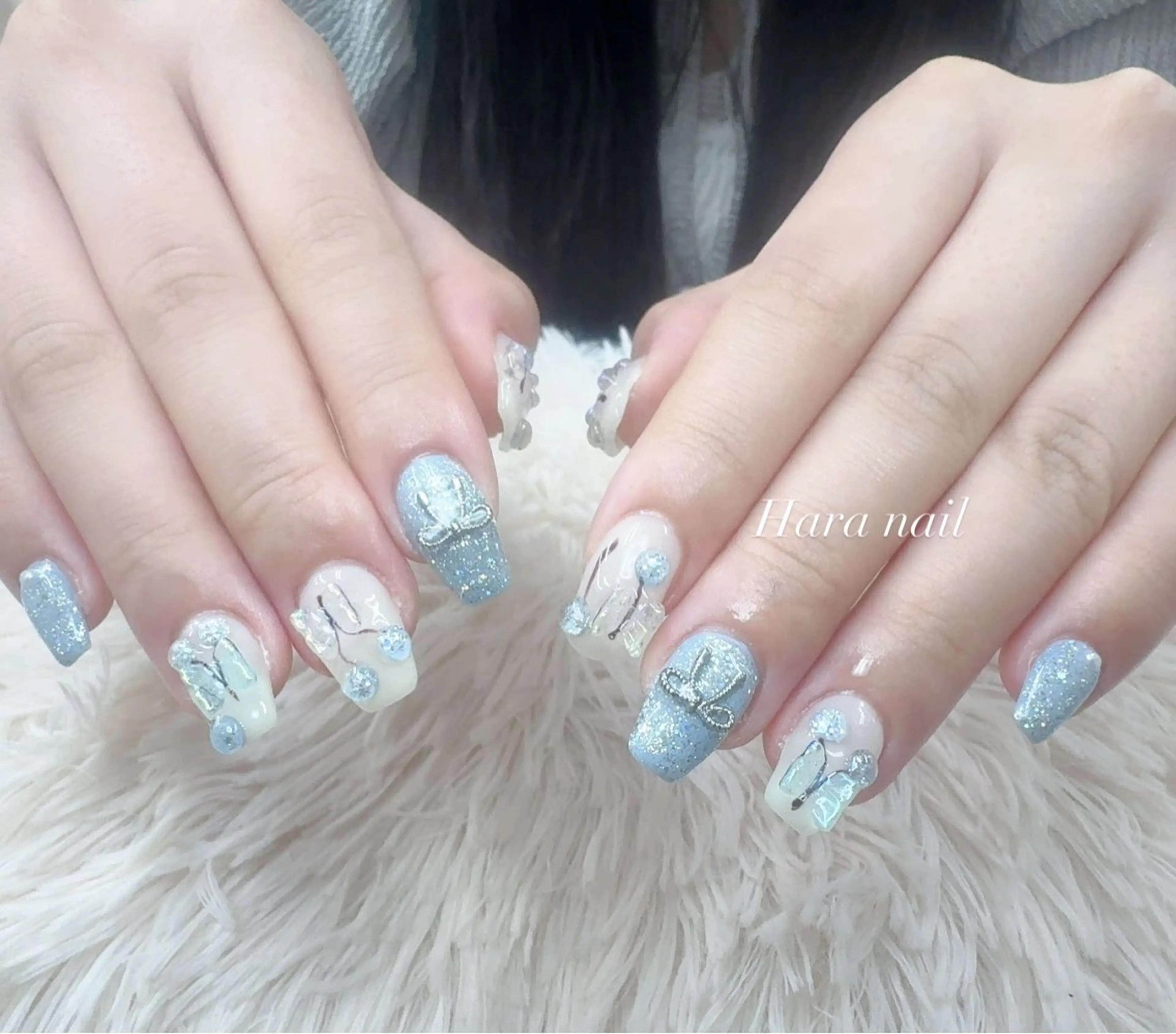 ネイル ジェルネイル 持ち込み パラジェル ハンドネイル ハンドケア Hara Nail 【パラジェル使用】のネイルデザイン