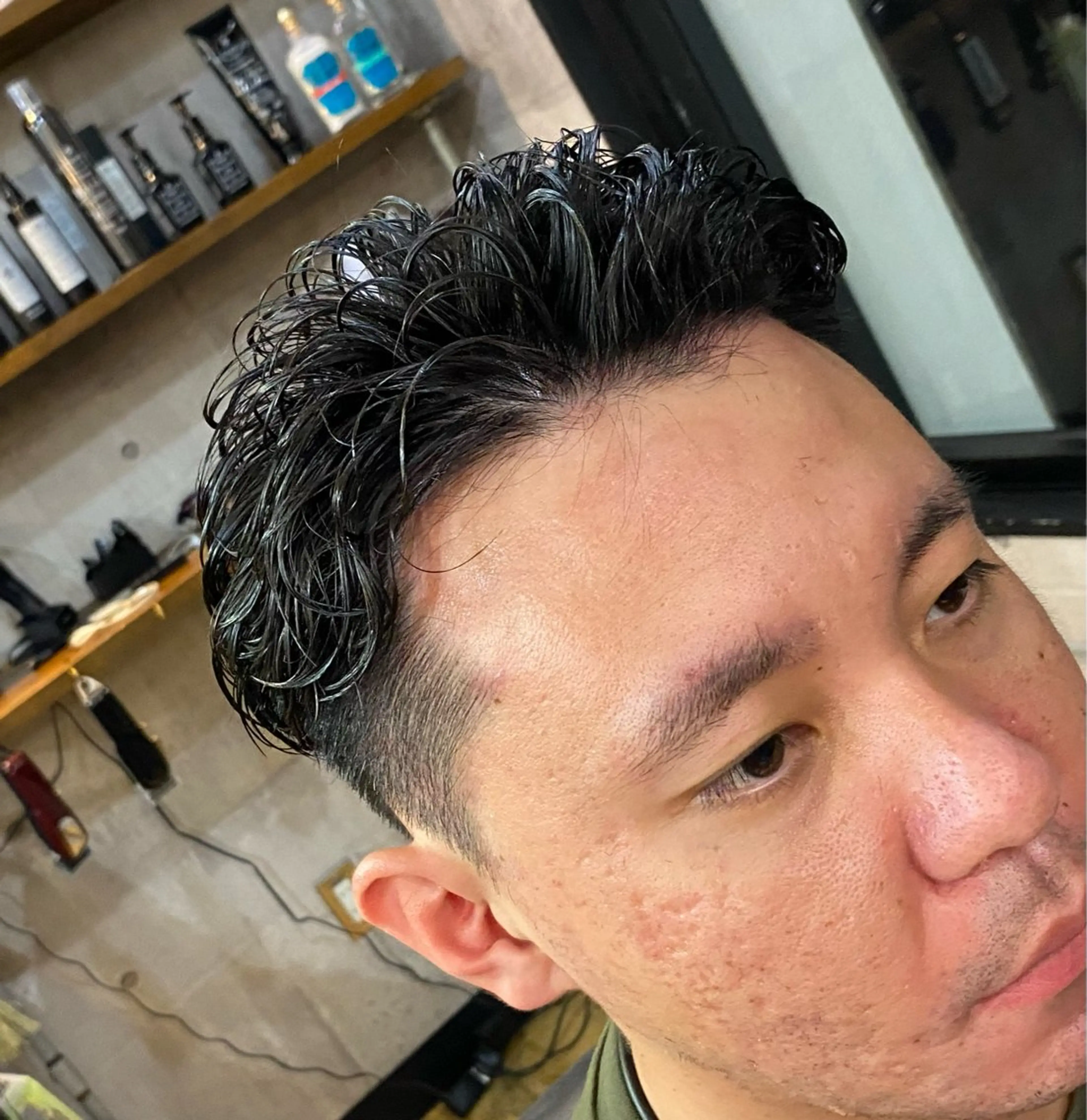 ショート パーマ メンズ 山内 舞乃のヘアスタイル