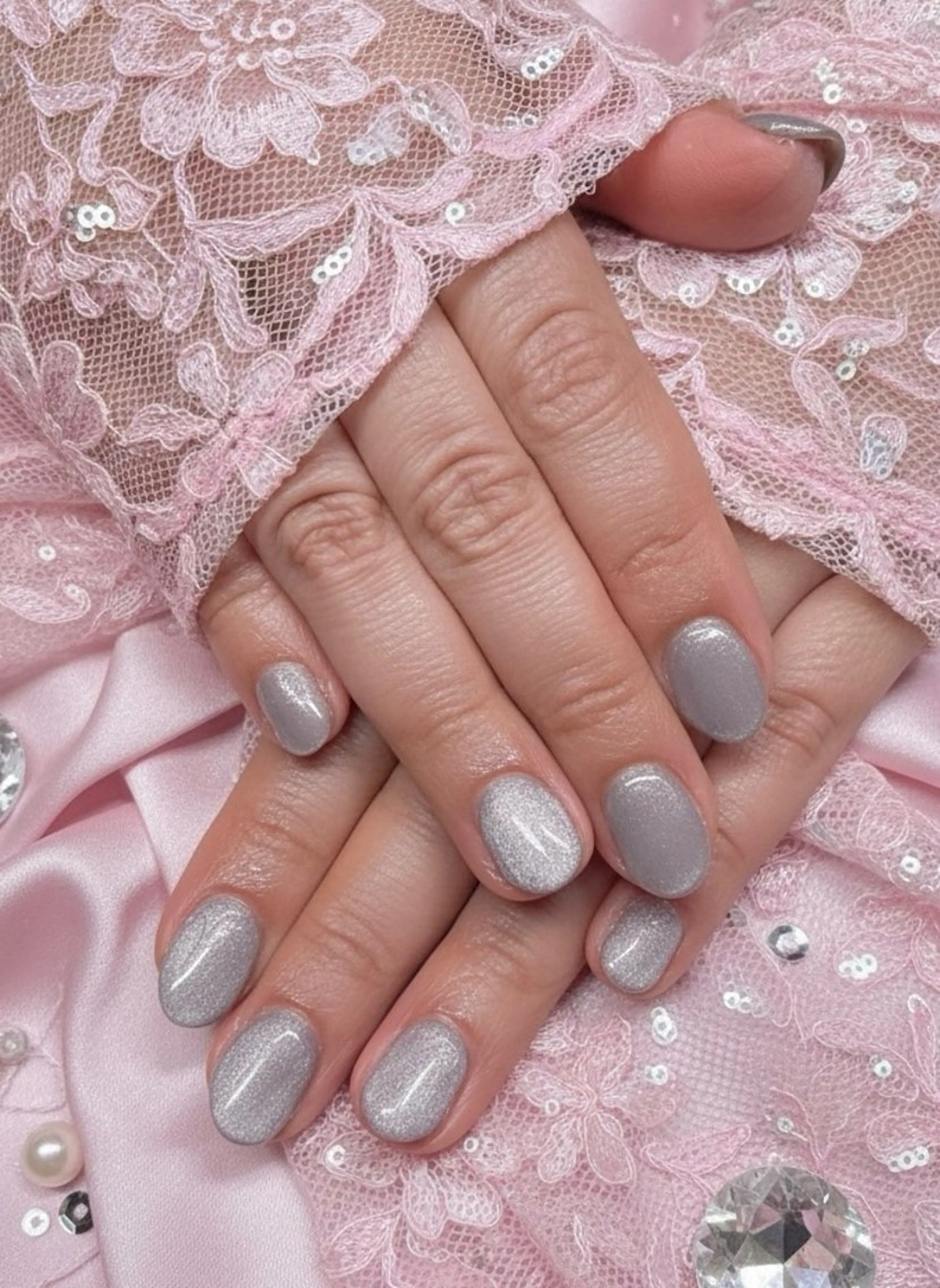 自爪にジェルネイル(ワンカラー)［オフ込み］の写真