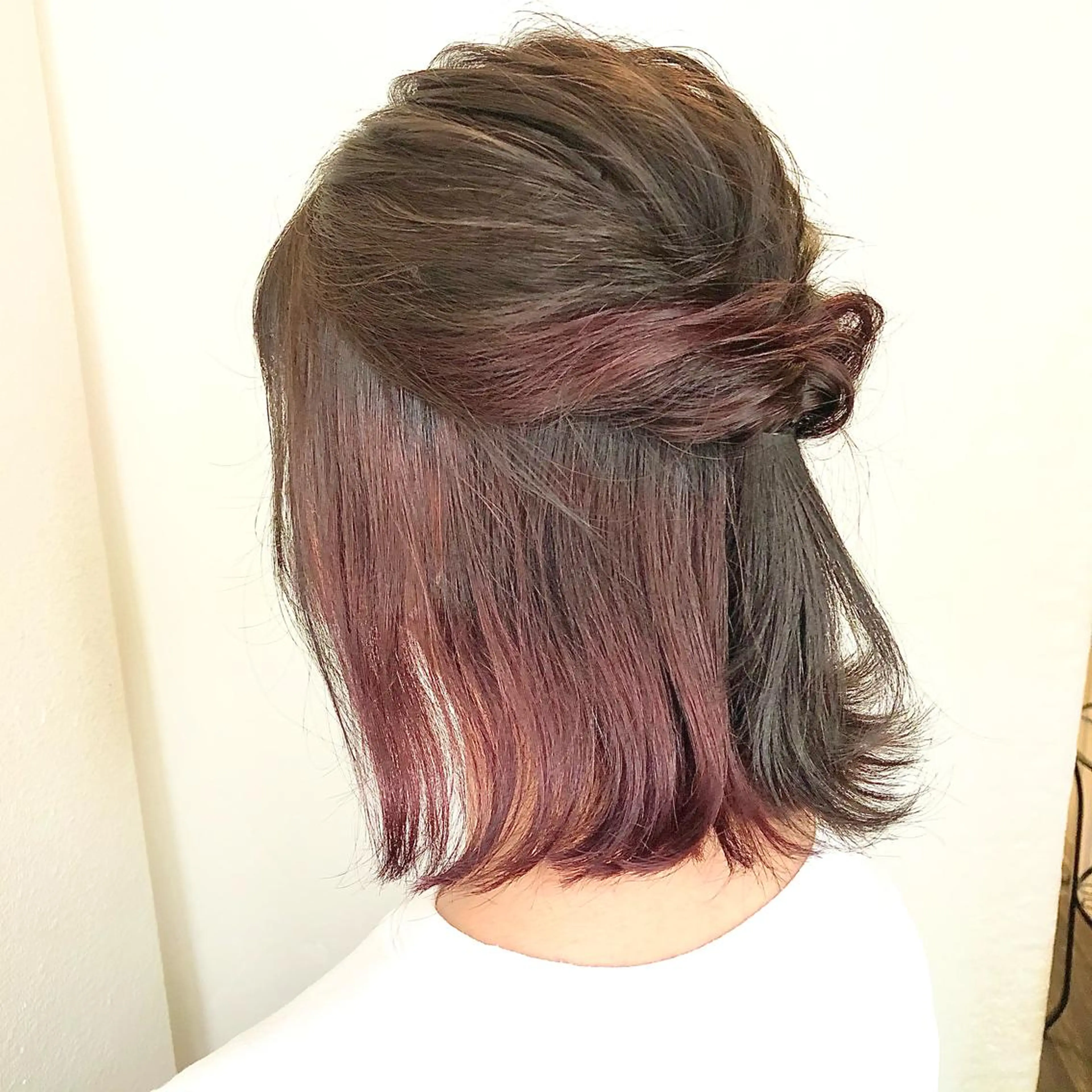 ミディアム カラー ラベンダーカラー ピンクカラー ピンクラベンダー あさだ しゅうたろうのヘアスタイル