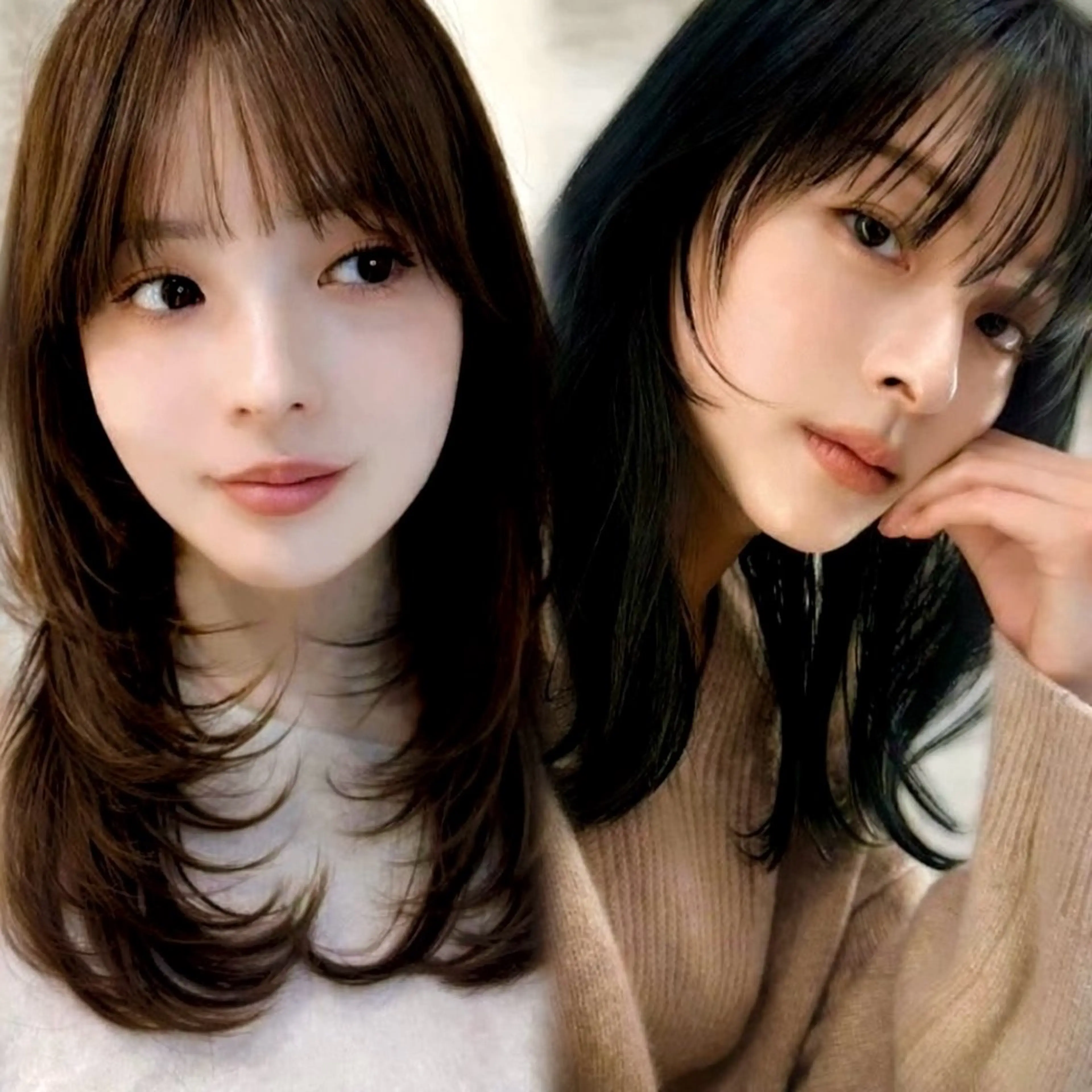 ロング カラー カット ヘアカラー トリートメント RYU/レイヤーカッ ト/透明感艶カラー/のヘアスタイル