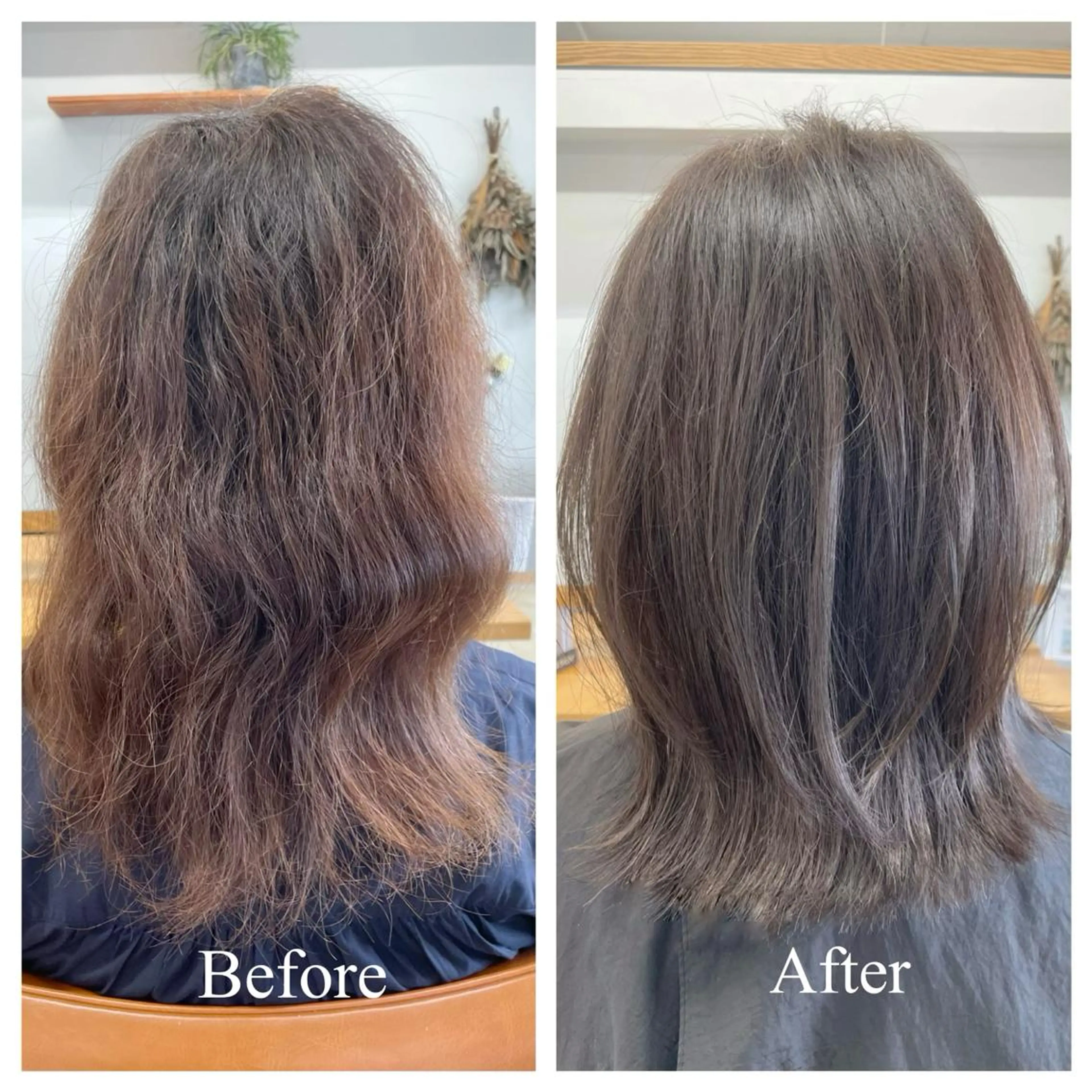 セミロング 藤本 静香のヘアスタイル