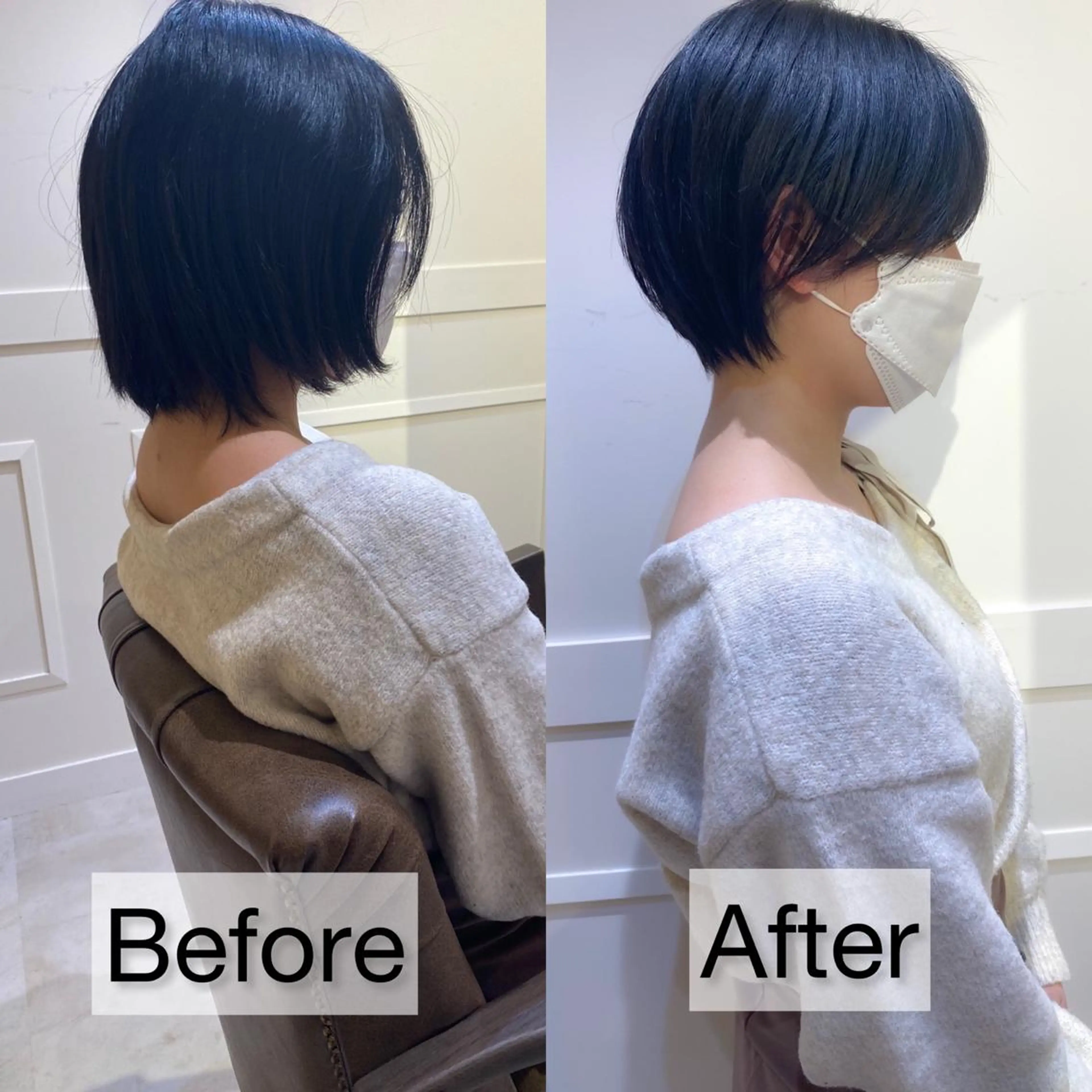 ショート カラー ボブ　ショート 特化 迫田紘史のヘアスタイル