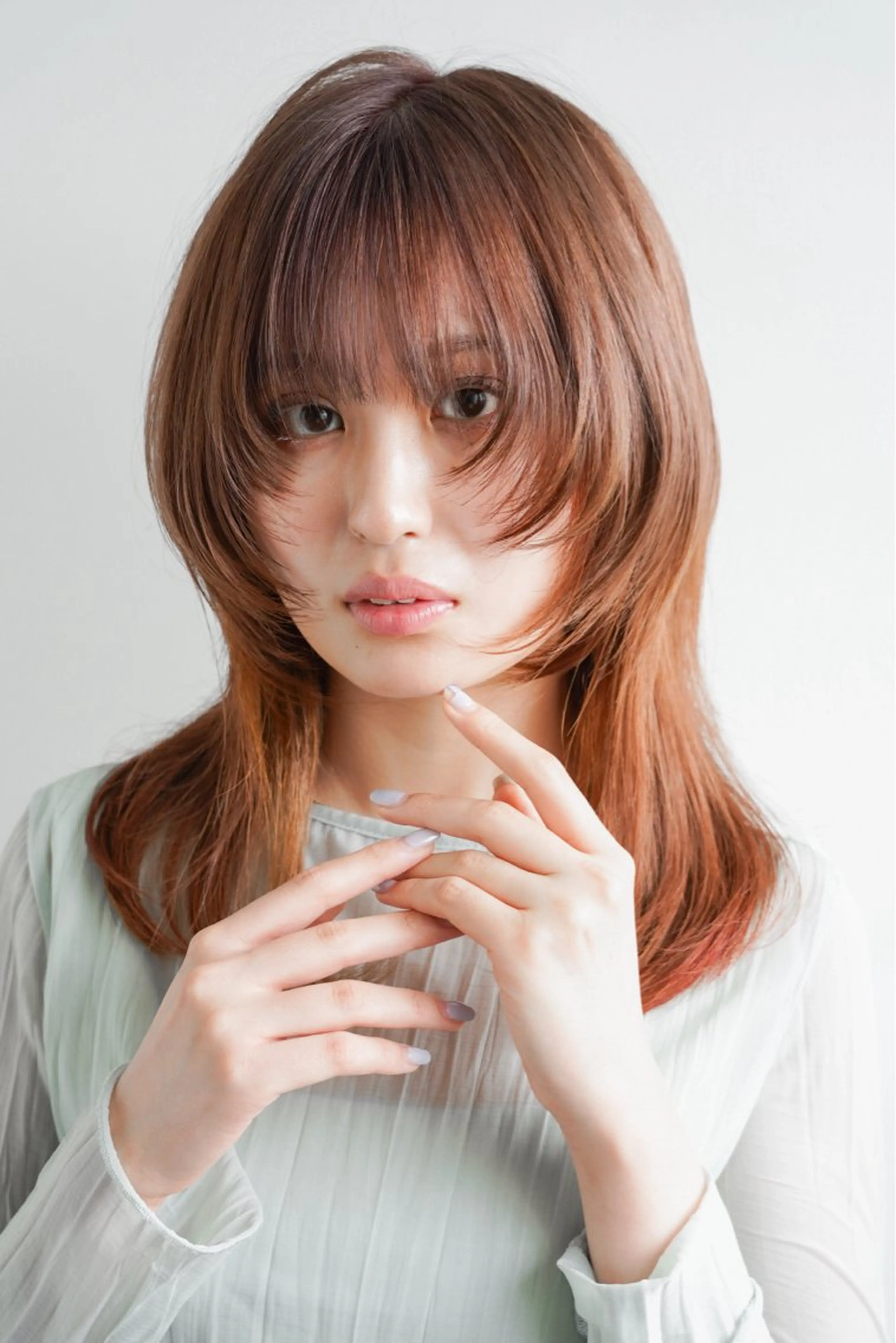 ミディアム カラー 韓国ヘア/パーマ スタイル　北川玲聖のヘアスタイル