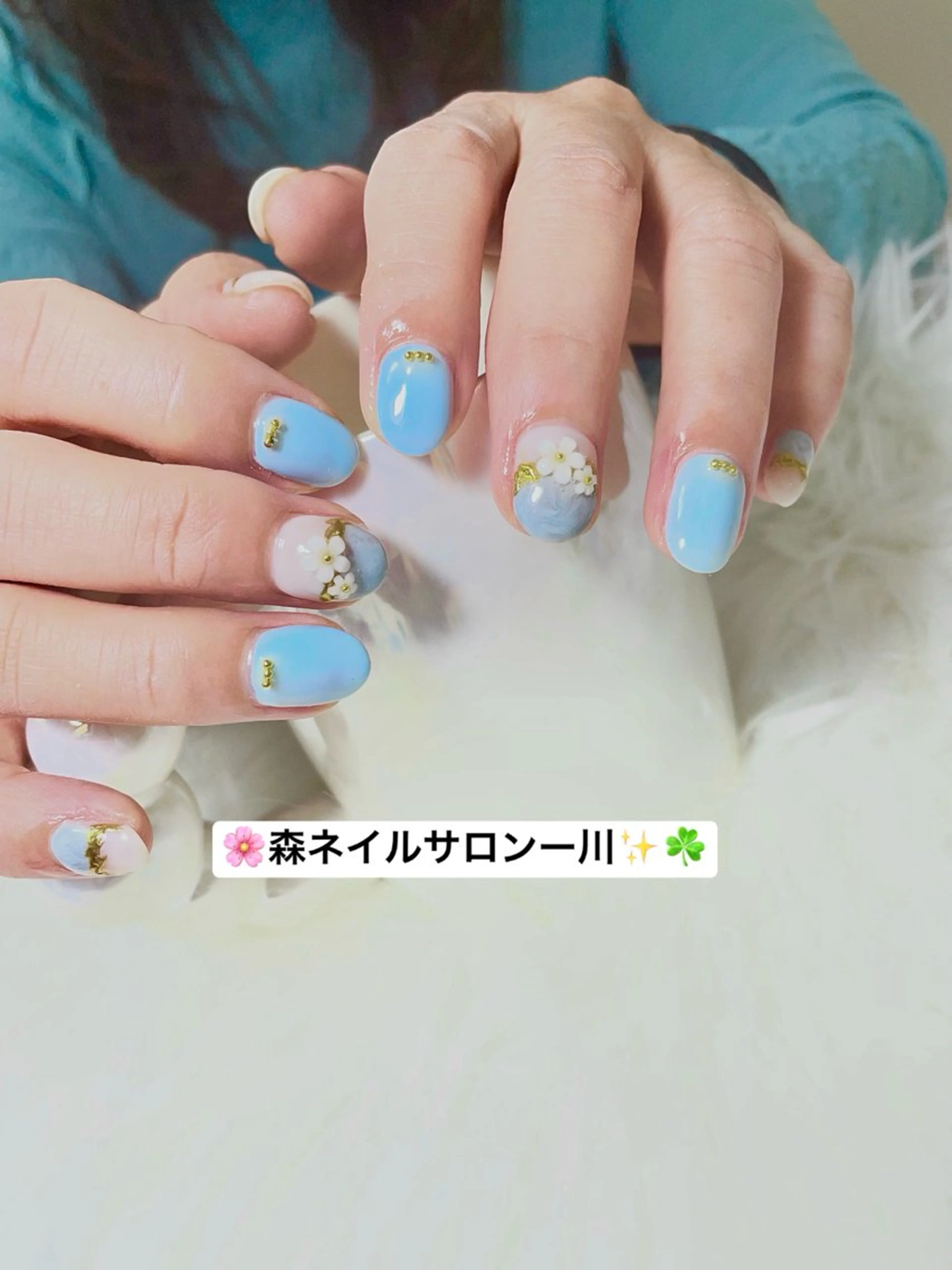 ネイル ハンドネイル フットネイル 森 ネイル サロンのネイルデザイン