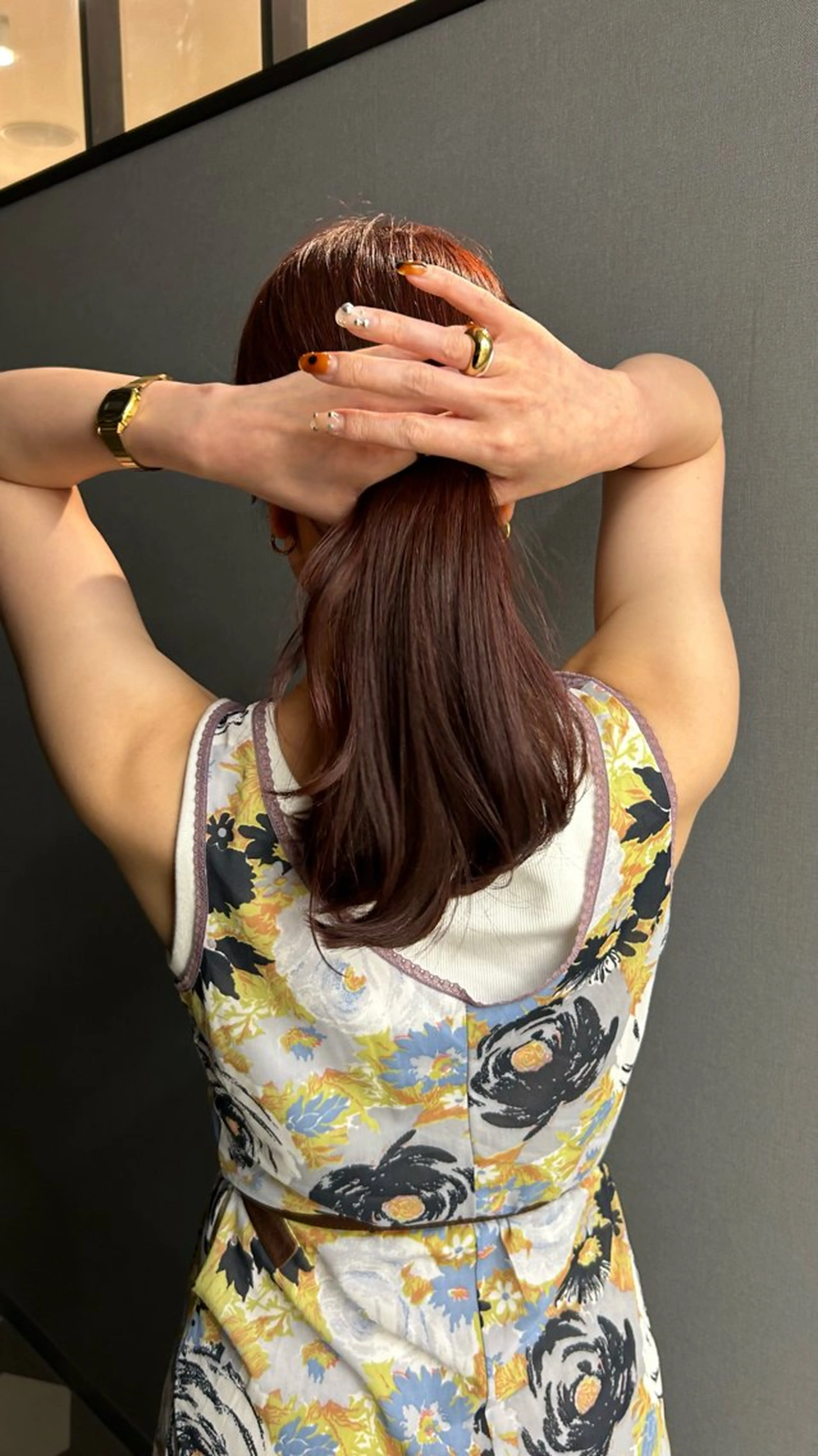 カラー くろかわ まいのヘアスタイル