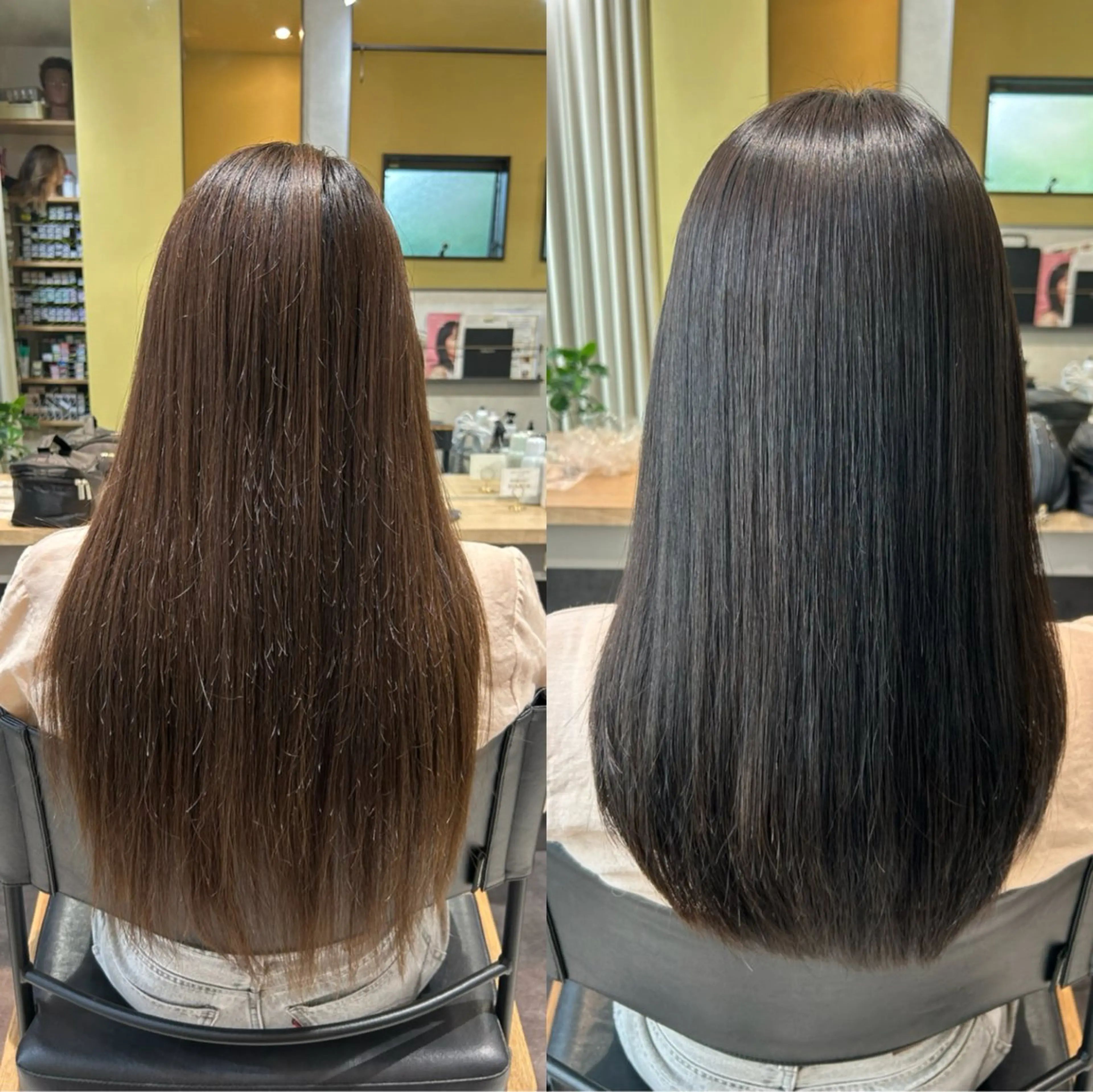 ロング カラー パーマ 髪質改善 ストレートパーマ カット 縮毛矯正 トリートメント hub hair レイヤー/透明感のヘアスタイル