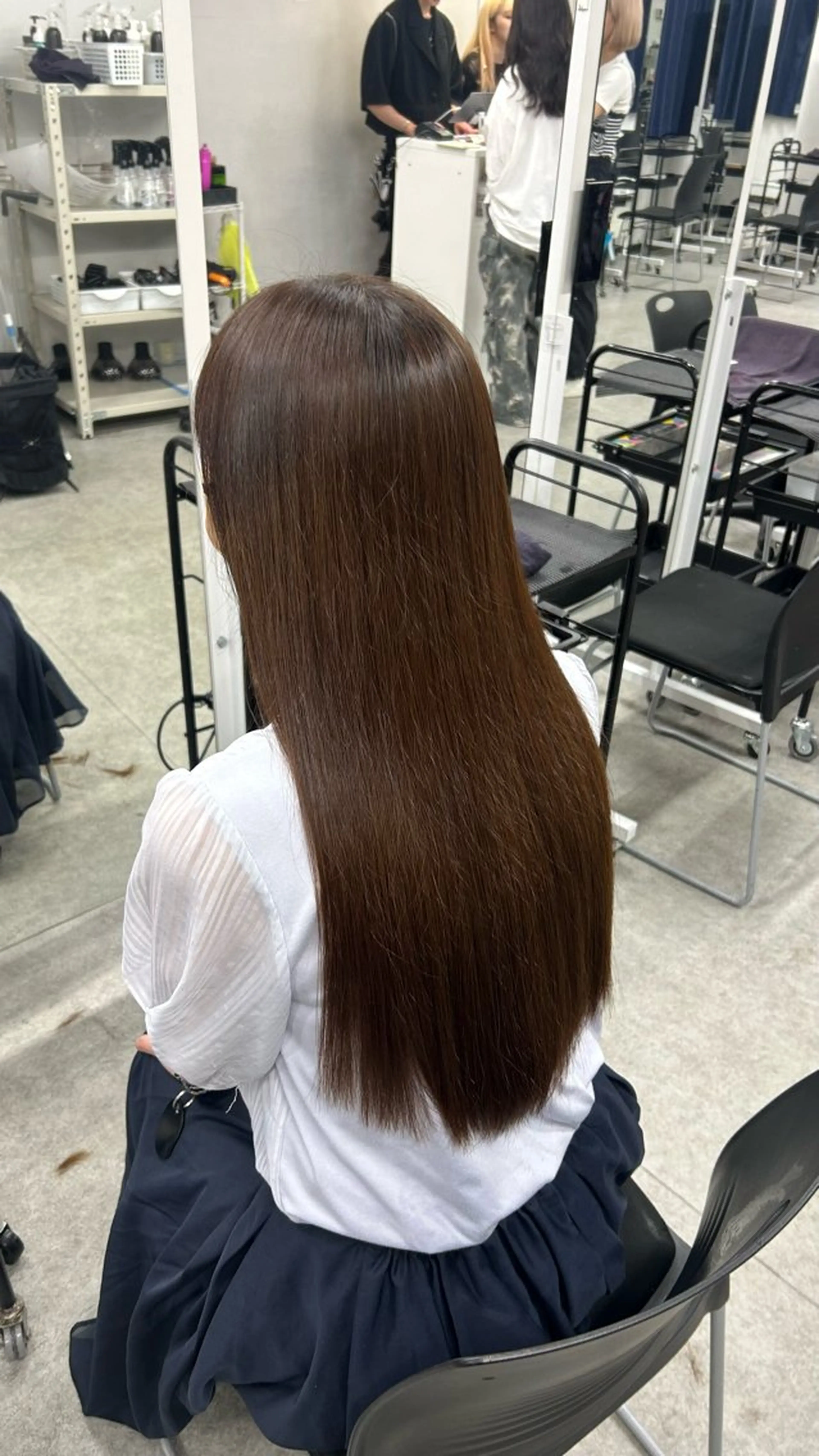 ロング カラー パーマ ヘアアレンジ メンズ キッズ 盛れ韓国ハイトーン 🎀Himari🎀のヘアスタイル