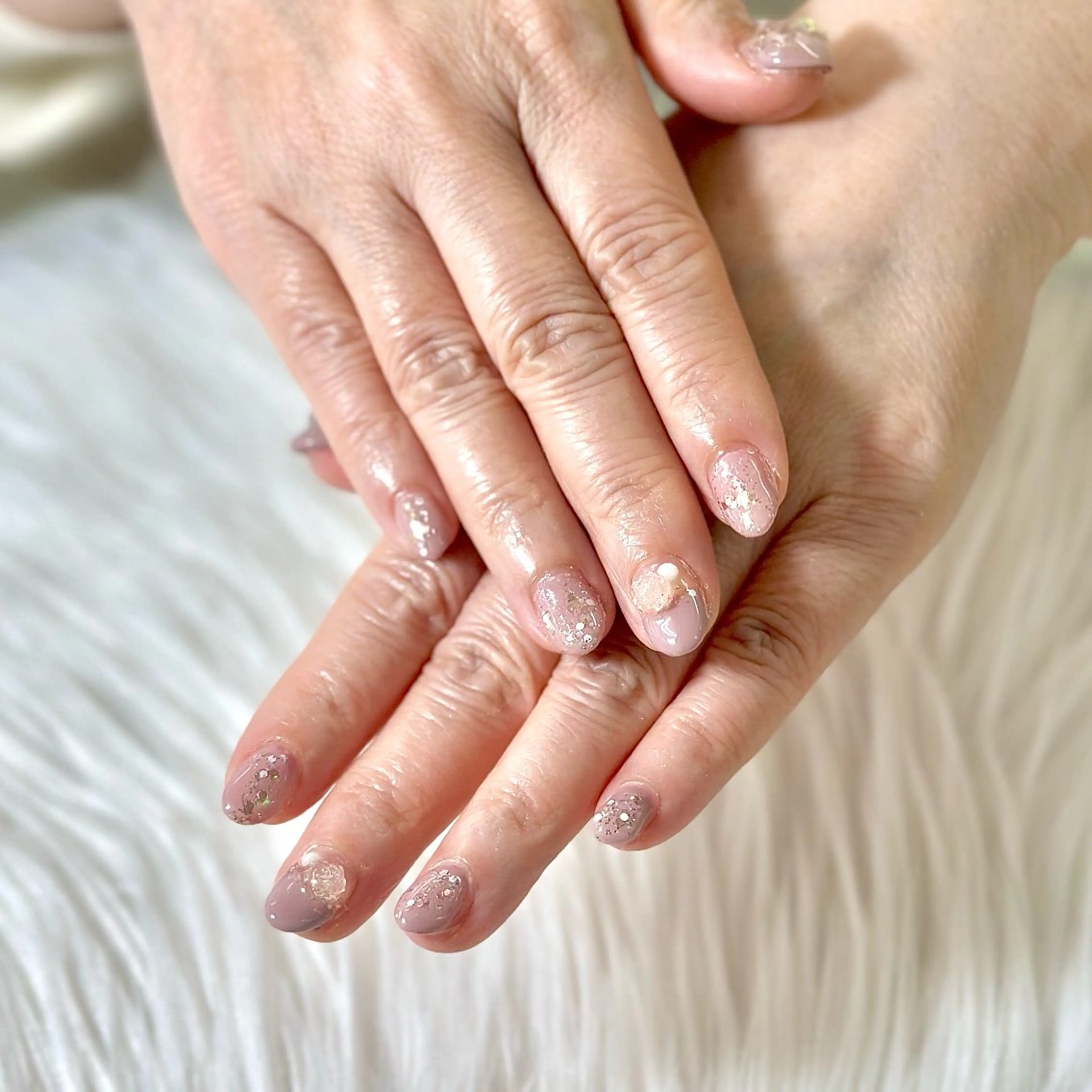 ネイル ピンク ハンドネイル Heartnail Hino Reinaのネイルデザイン