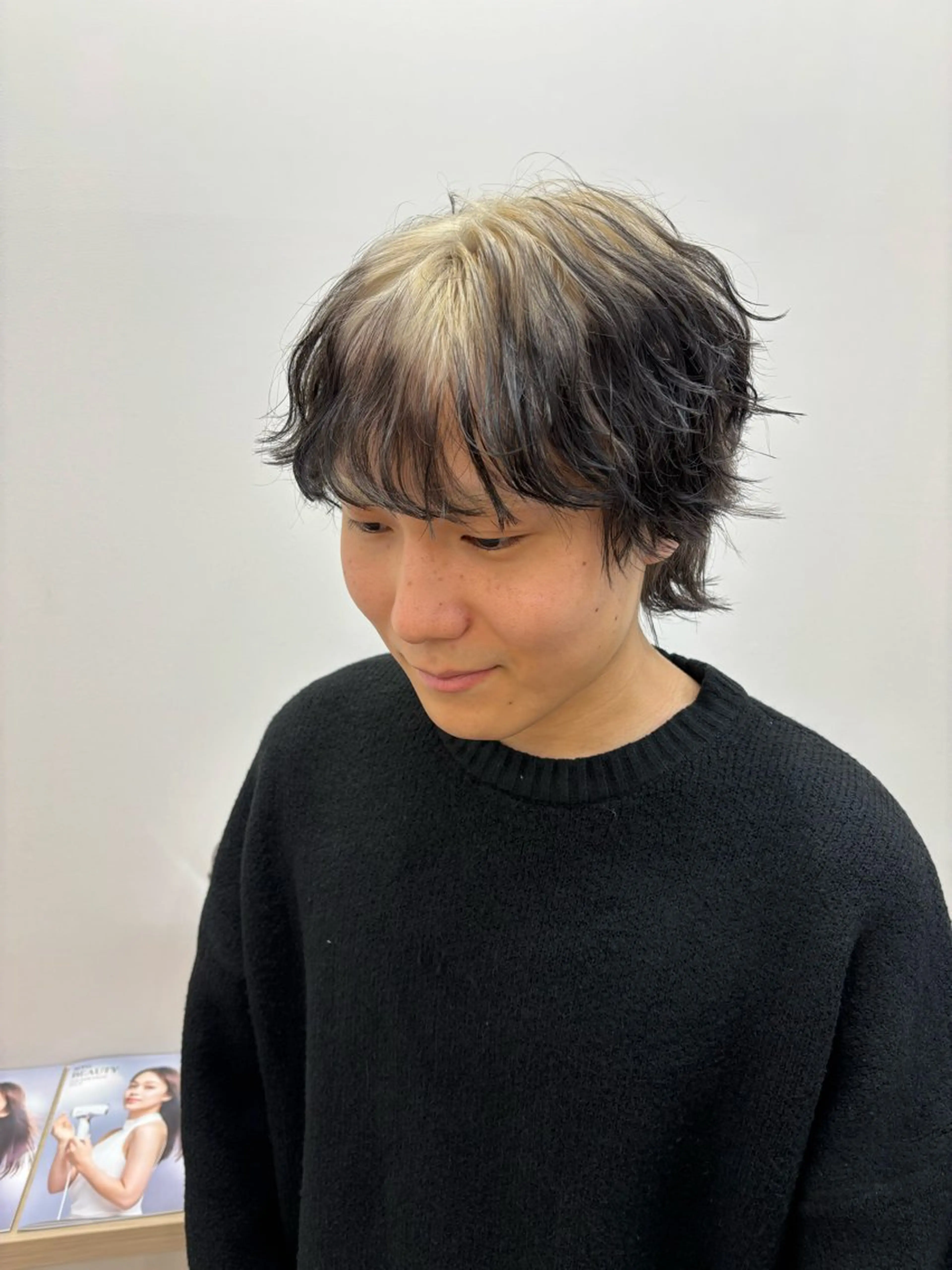 メンズ メンズハイトーン カット ヘアカラー トリートメント とき/髪質改善/透明 感カラー☘️のヘアスタイル