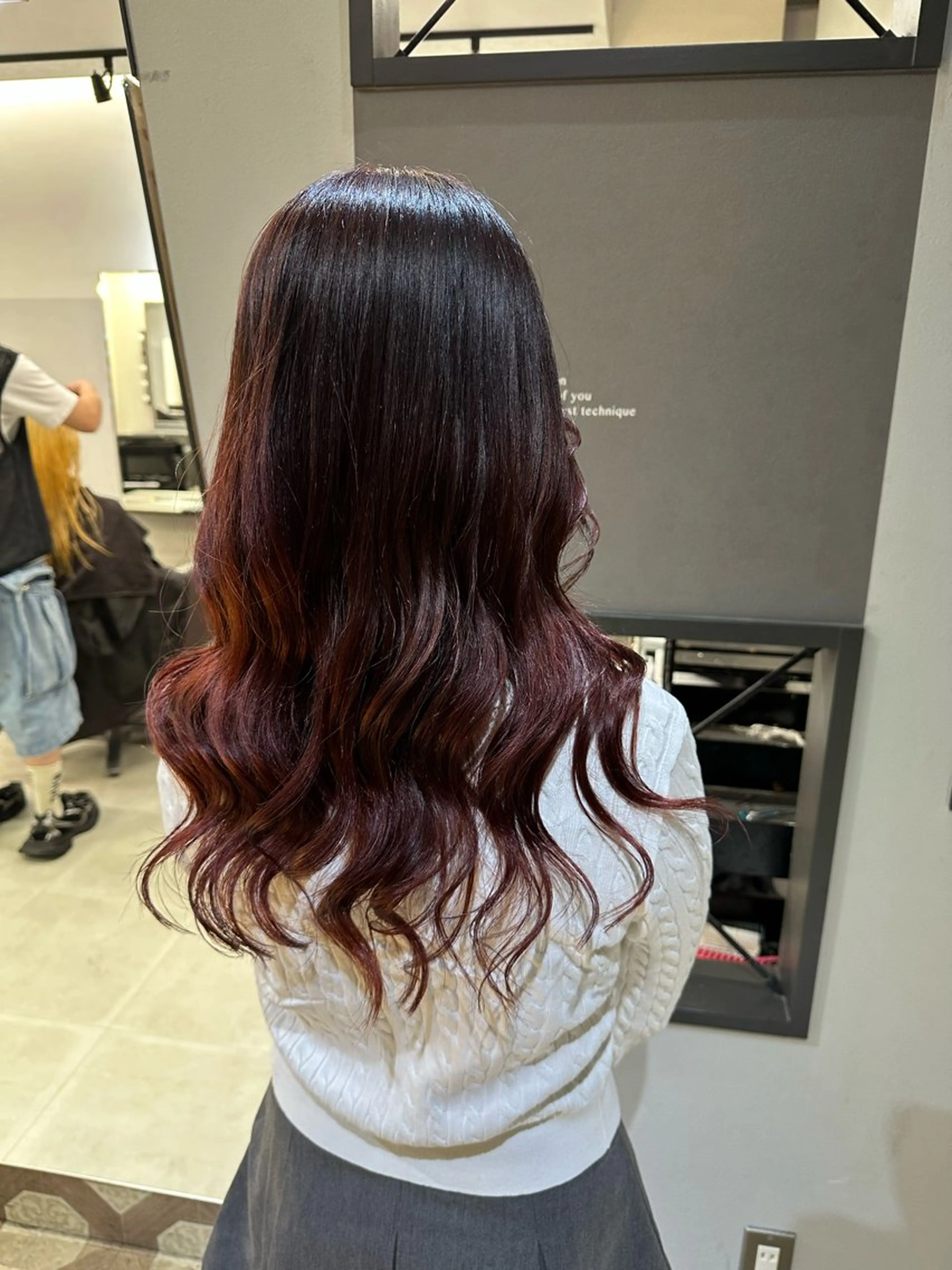 セミロング カラー AYAKASA 暖色カラー/レイヤーのヘアスタイル