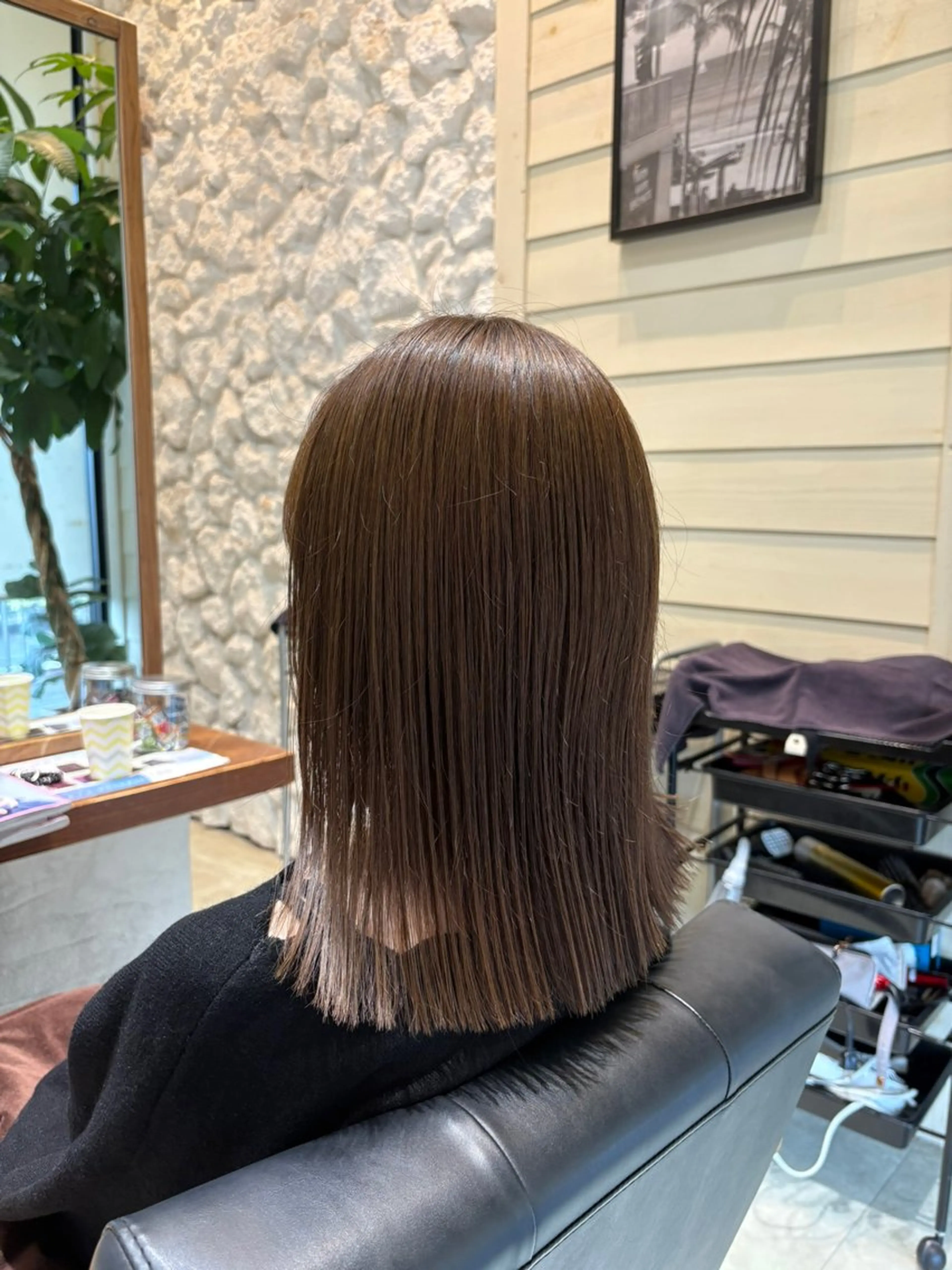 ミディアム カラー 山口 南のヘアスタイル