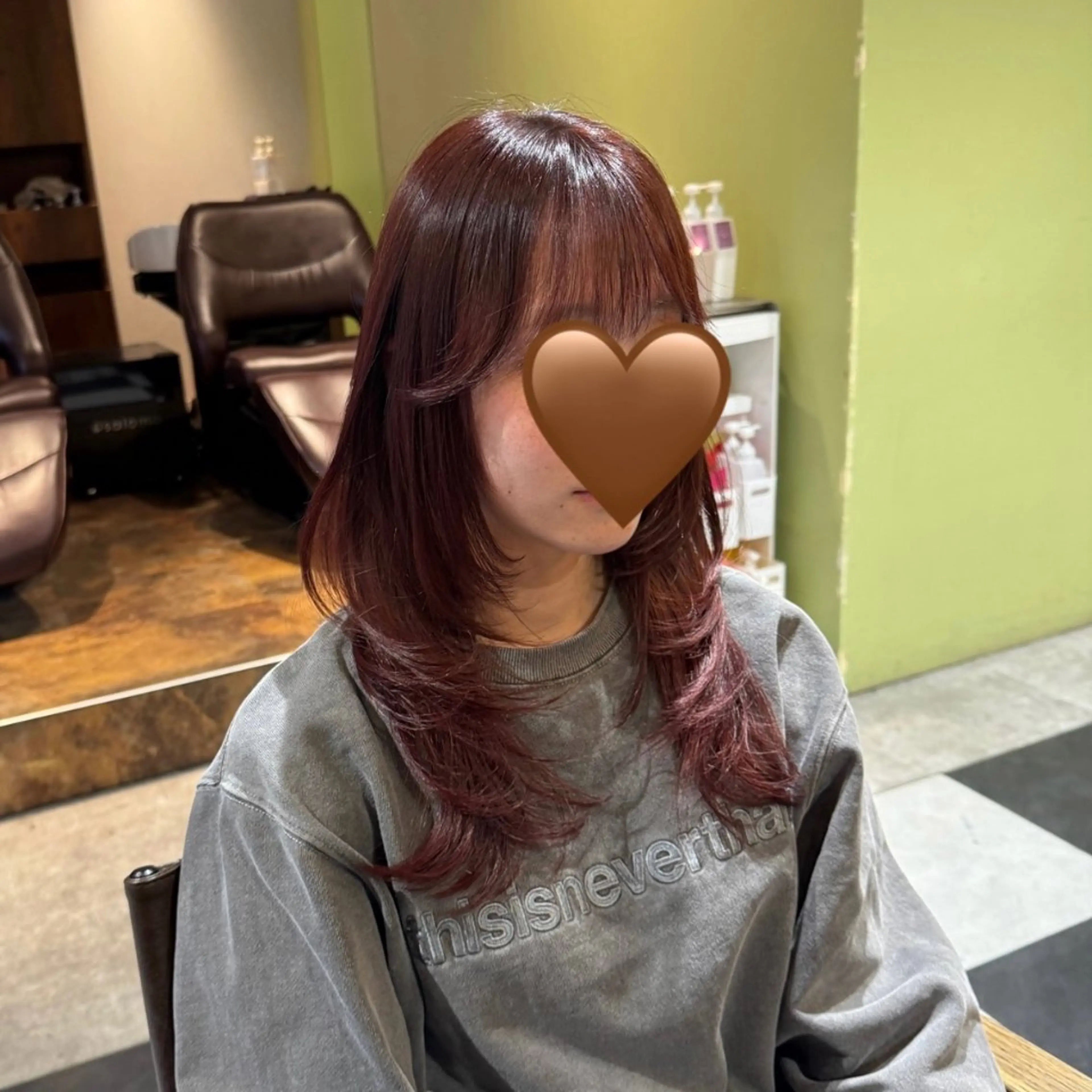 セミロング ハッシュカット カット ヘアカラー メンズミディアム☁️ ✨ナチュラル/下村迅のヘアスタイル