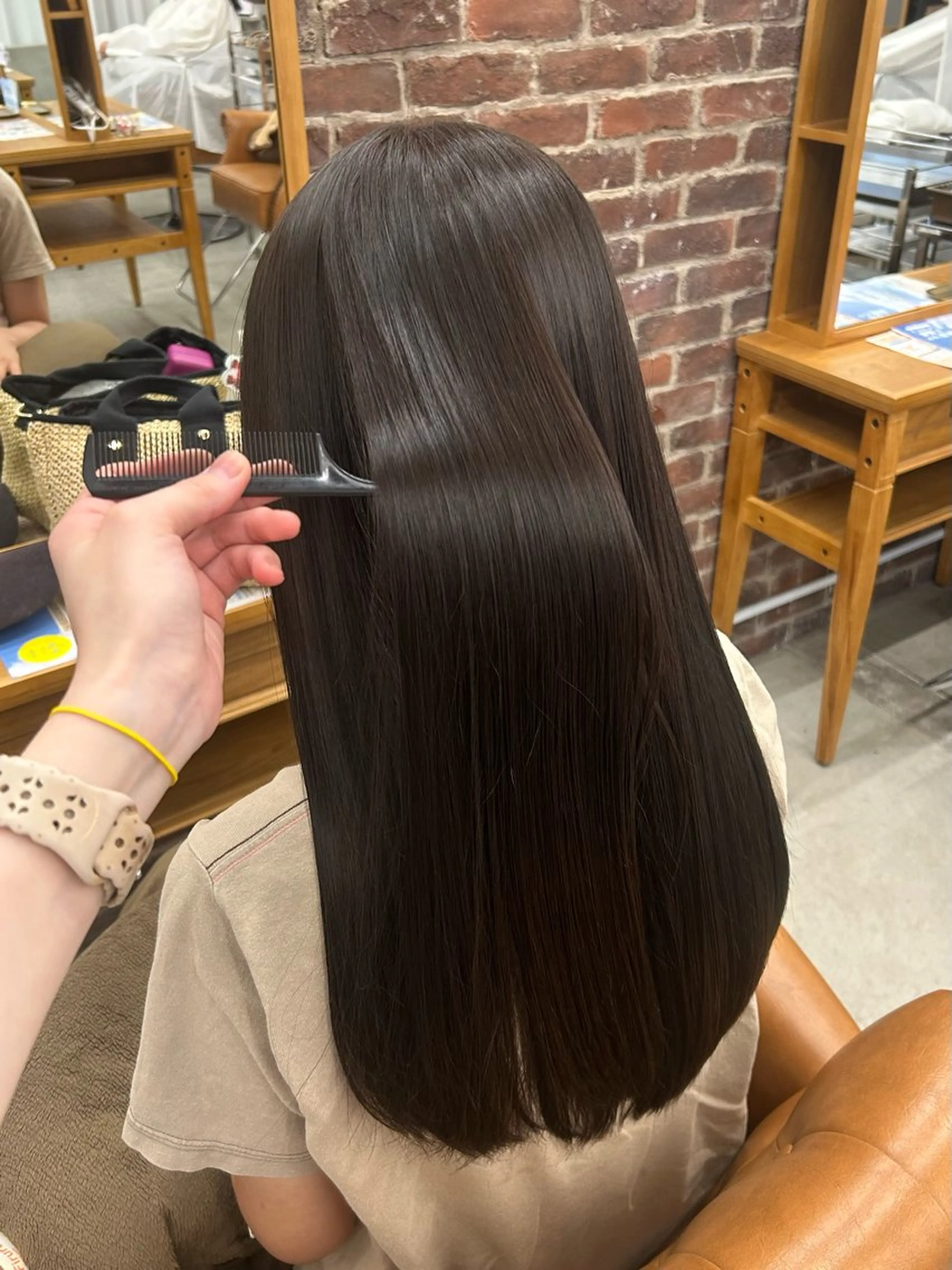 ロング カラー 髪質改善 ロング ヘアカラー トリートメント 🌼髪質改善/透明感 艶髪タケドミのヘアスタイル