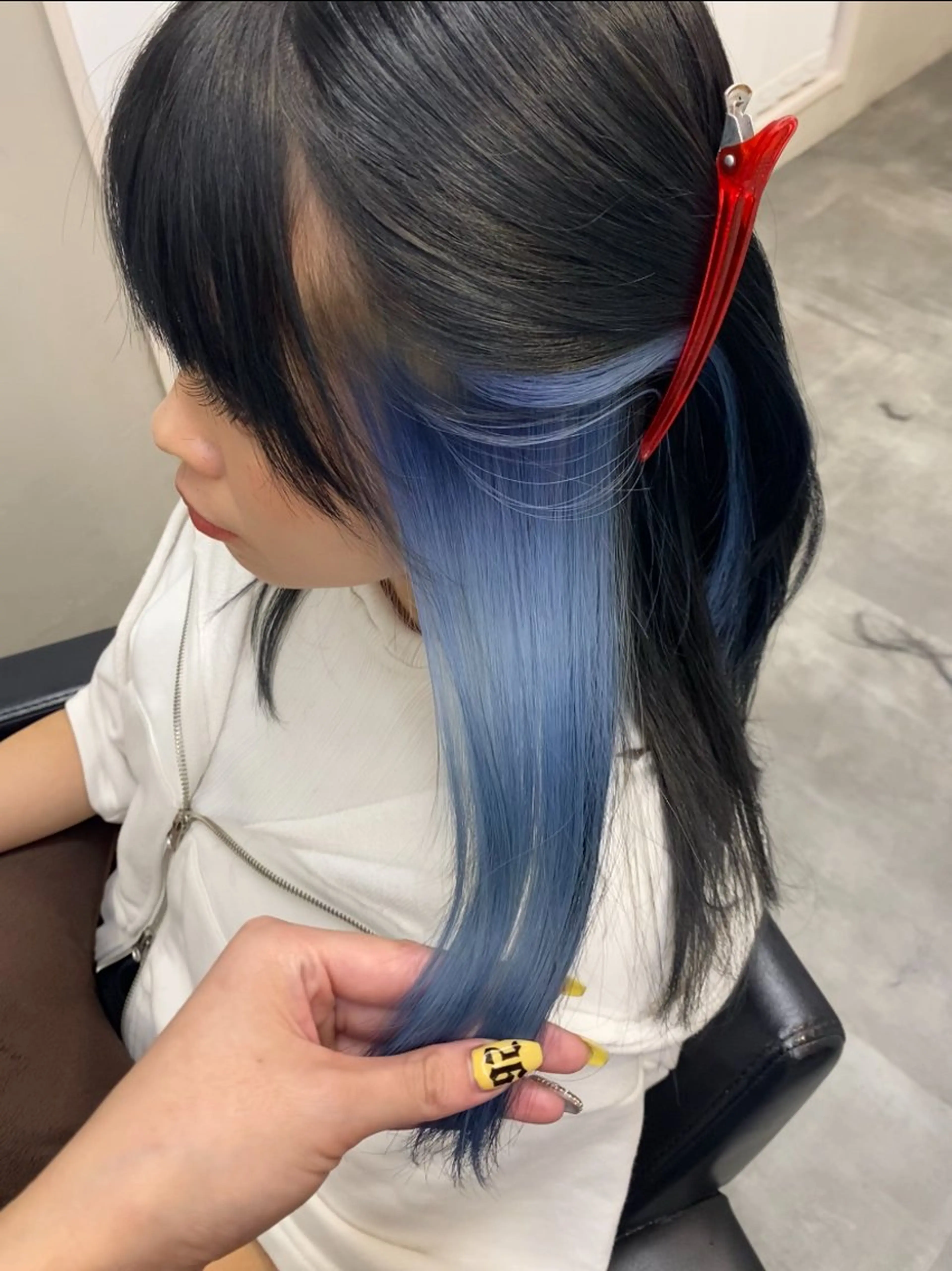 【デザインカラー/部分ブリーチ】ブリーチ（１回）+カラー（１回）+髪質改善トリートメント🫧🌟の写真