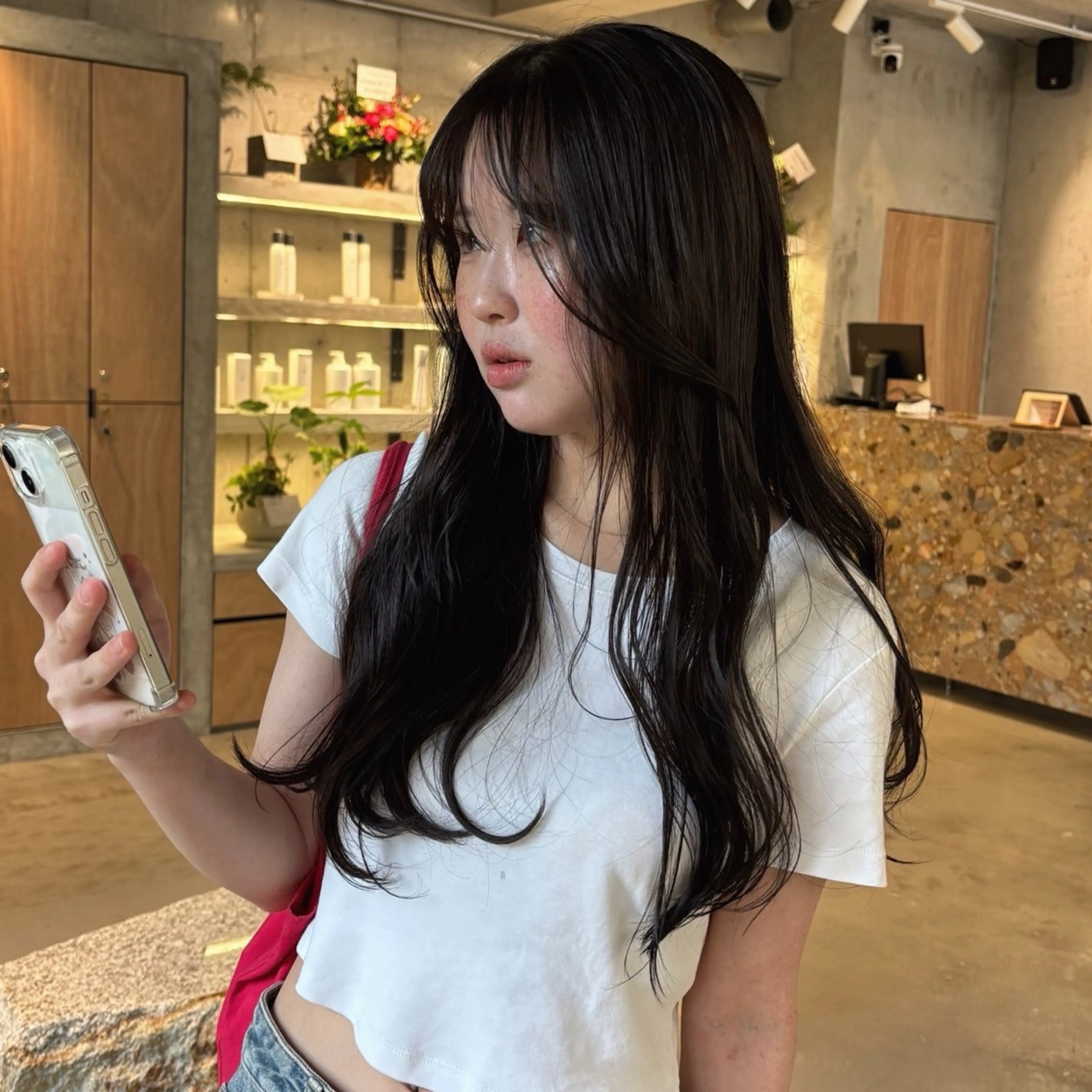 ロング rina/岐阜/可児 透明感カラーのヘアスタイル