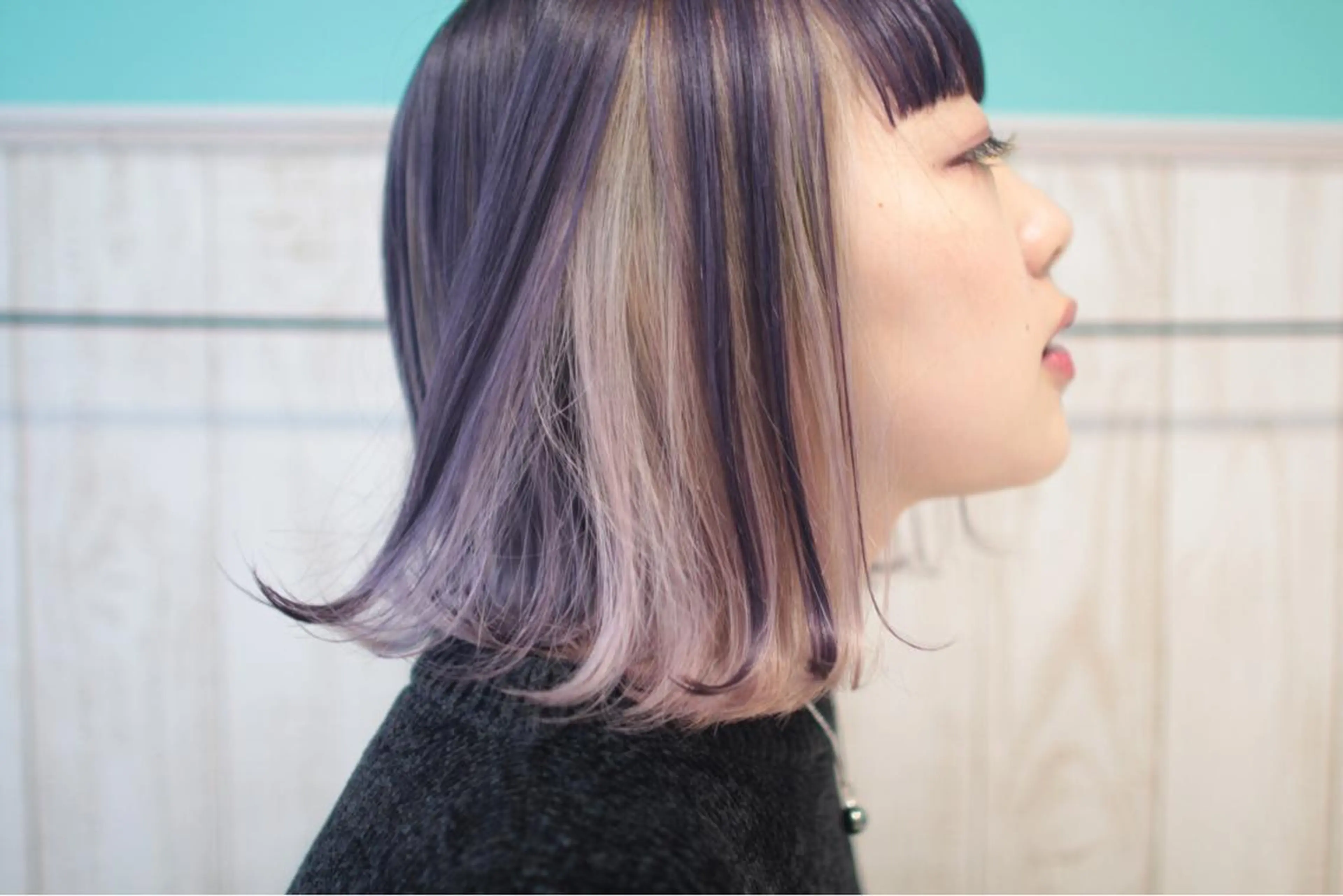 ミディアム カラー 堺 鳳 ママ美容師 yukariのヘアスタイル