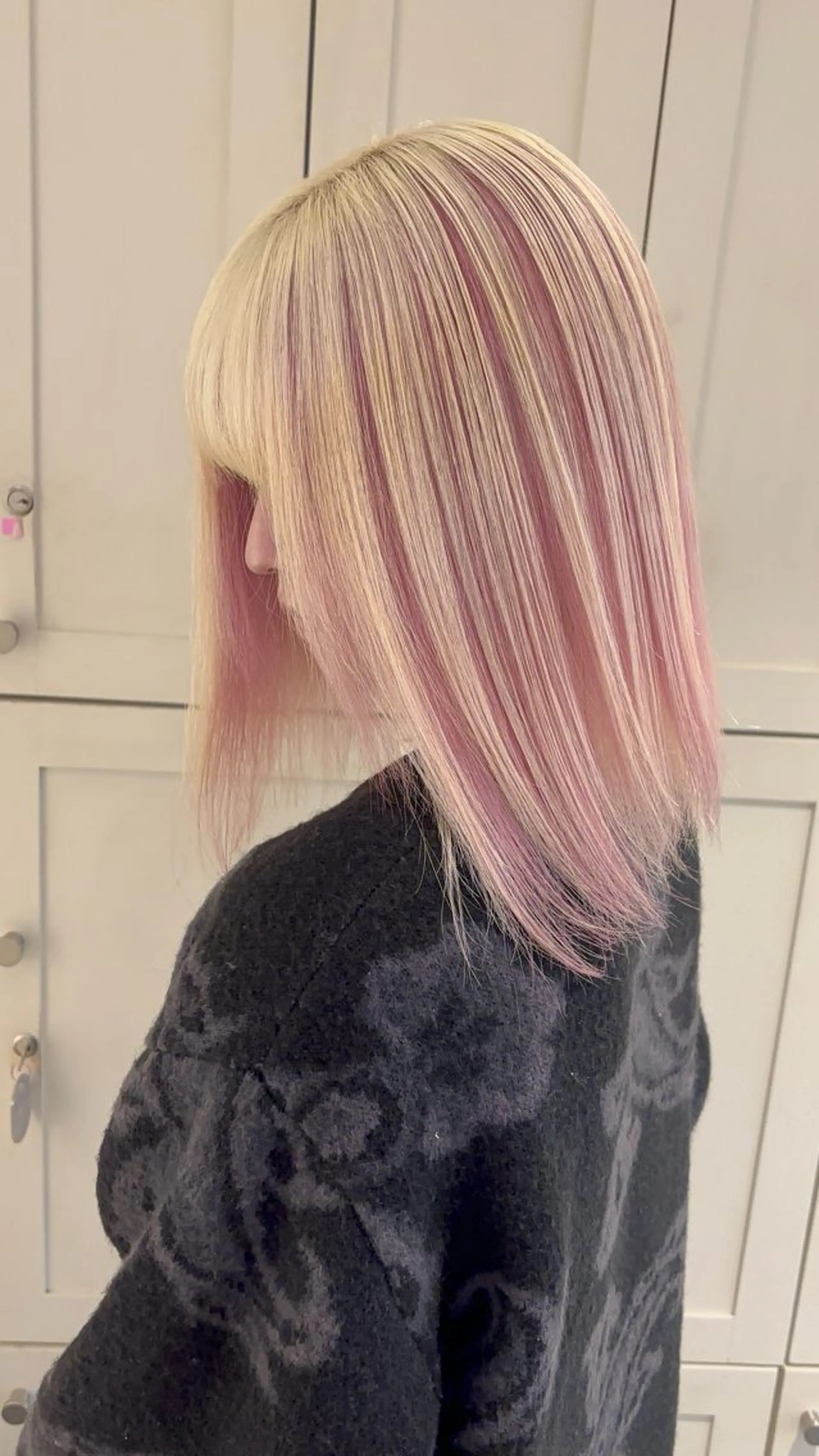 ミディアム カラー ミルクティー/モテ髪 韓国スタイル/ハルトのヘアスタイル