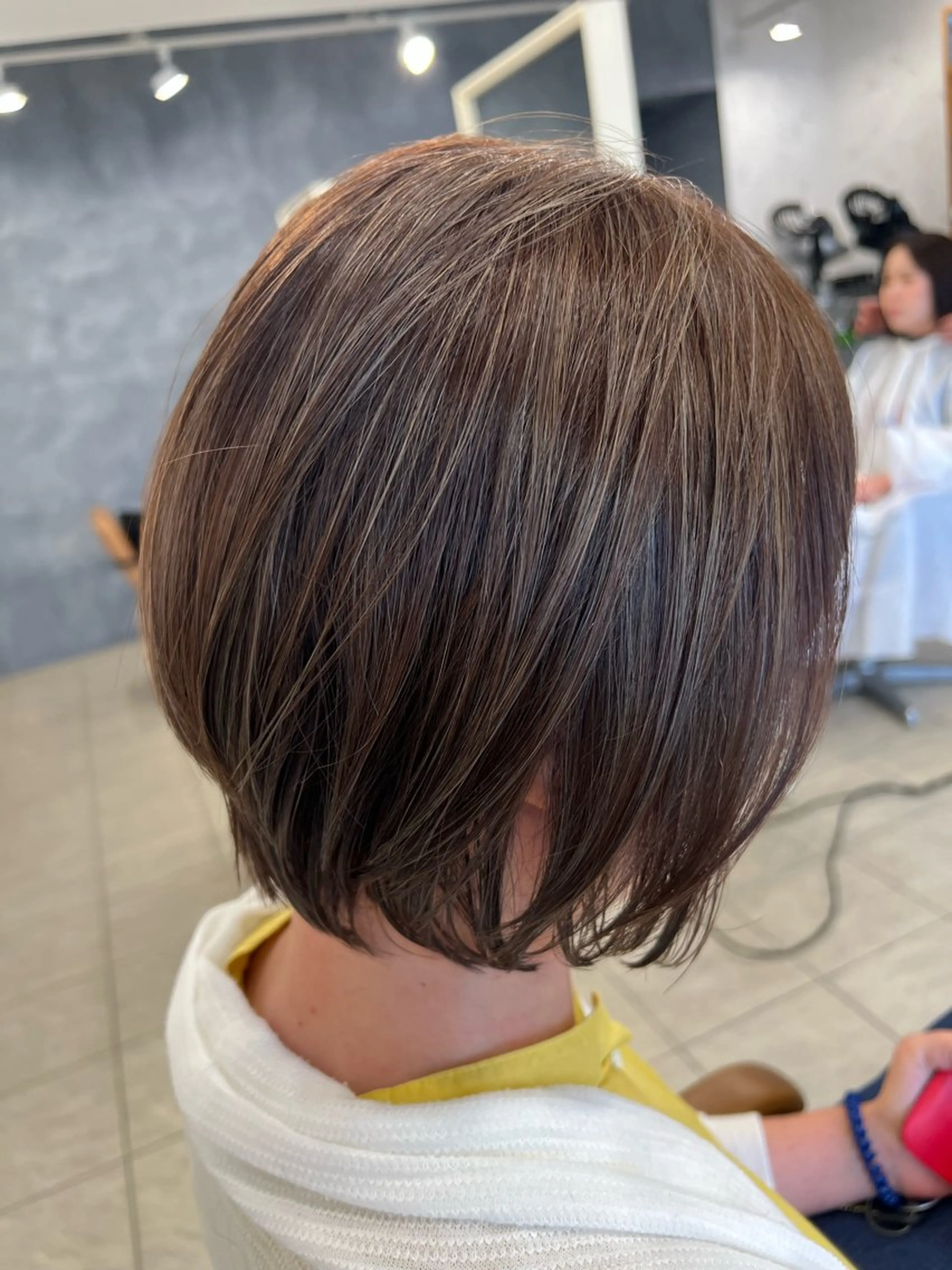 ショート カラー アッシュ ベージュカラー ハイライトカラー ボブ ハイライト 🫧うる艶ヘアー🫧 Yukaのヘアスタイル