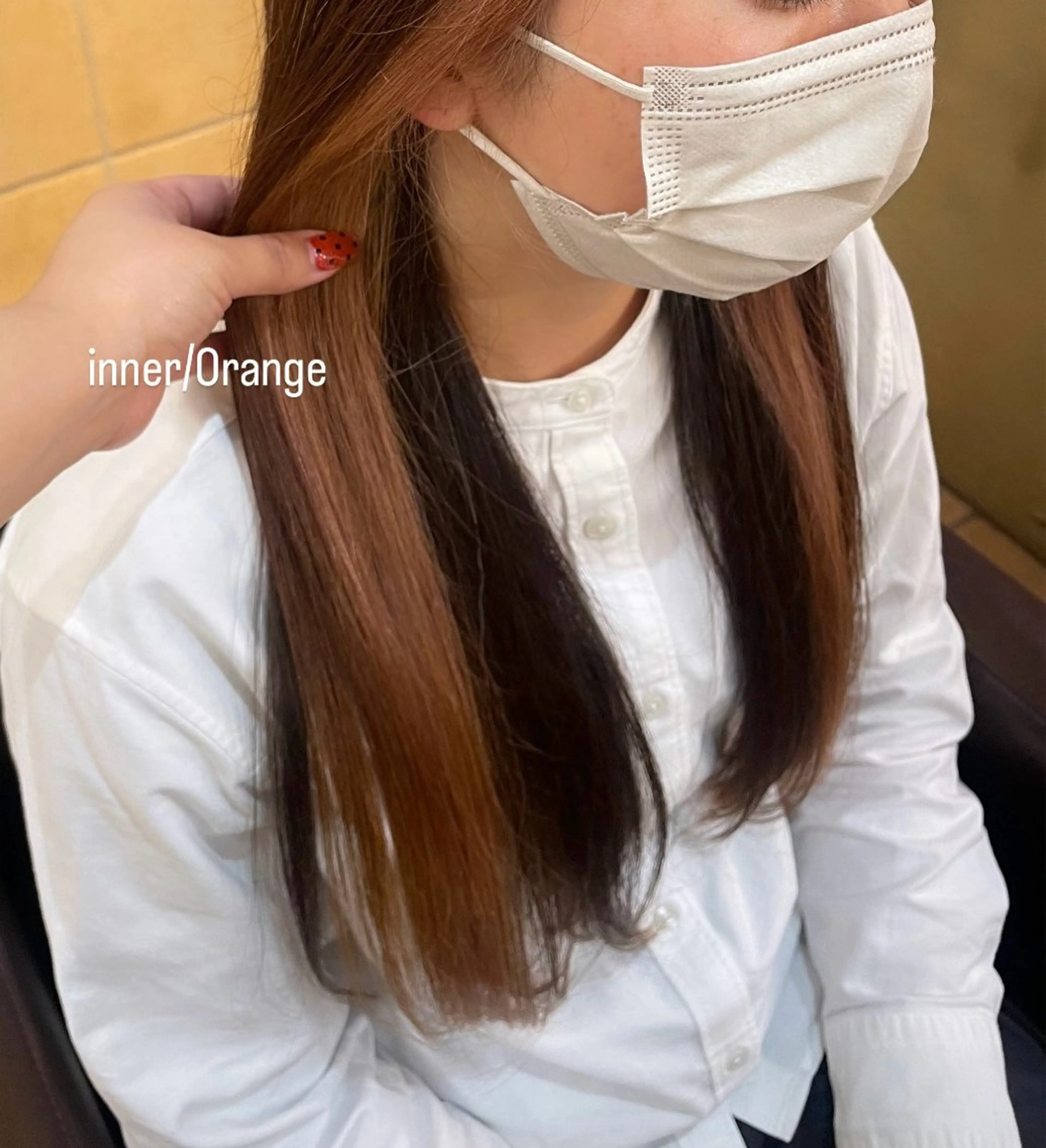 ロング カラー 透明感カラー☆スパ☆ 石上遥楓のヘアスタイル