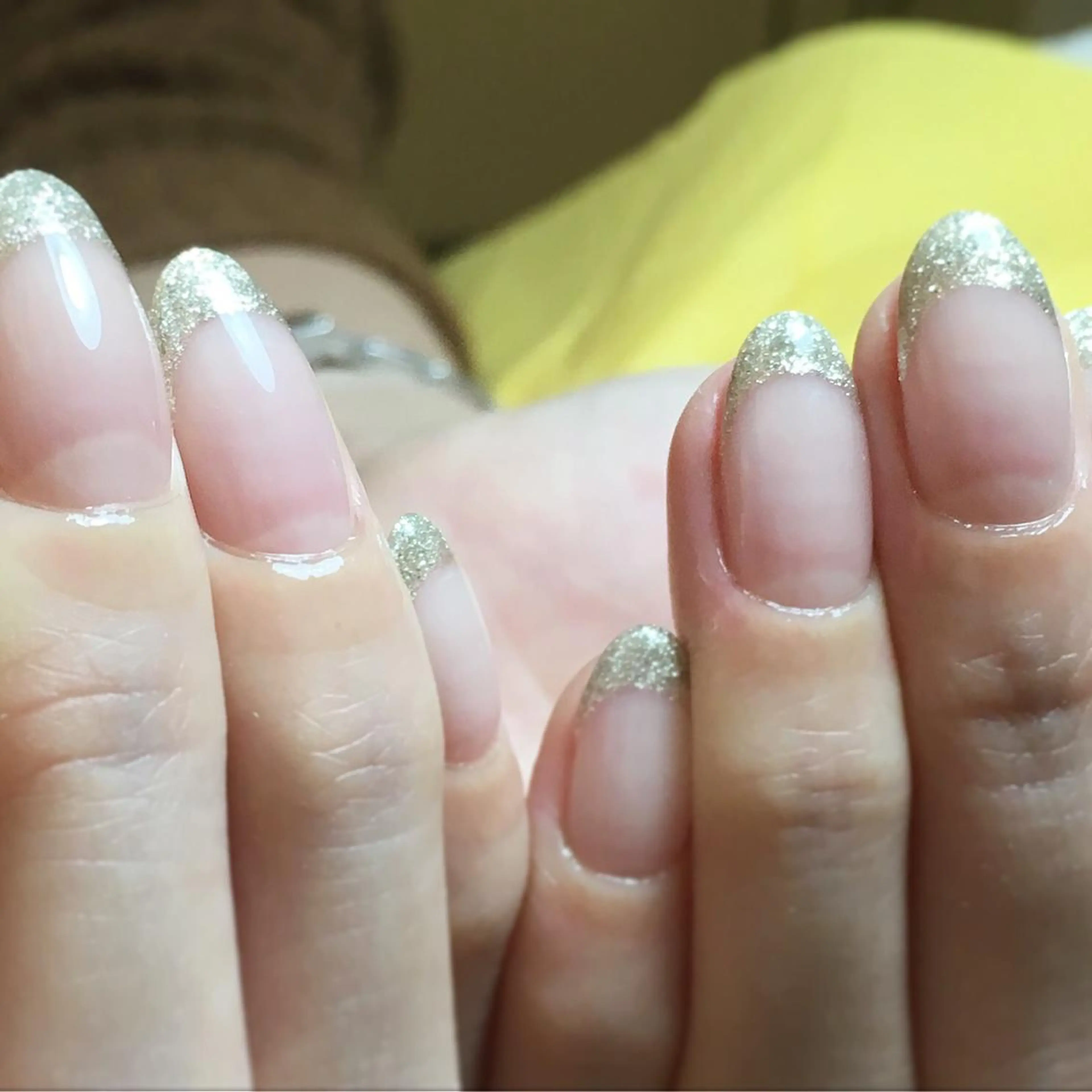 ネイル フレンチネイル ゴールド Nail salon viewt55☺︎のネイルデザイン