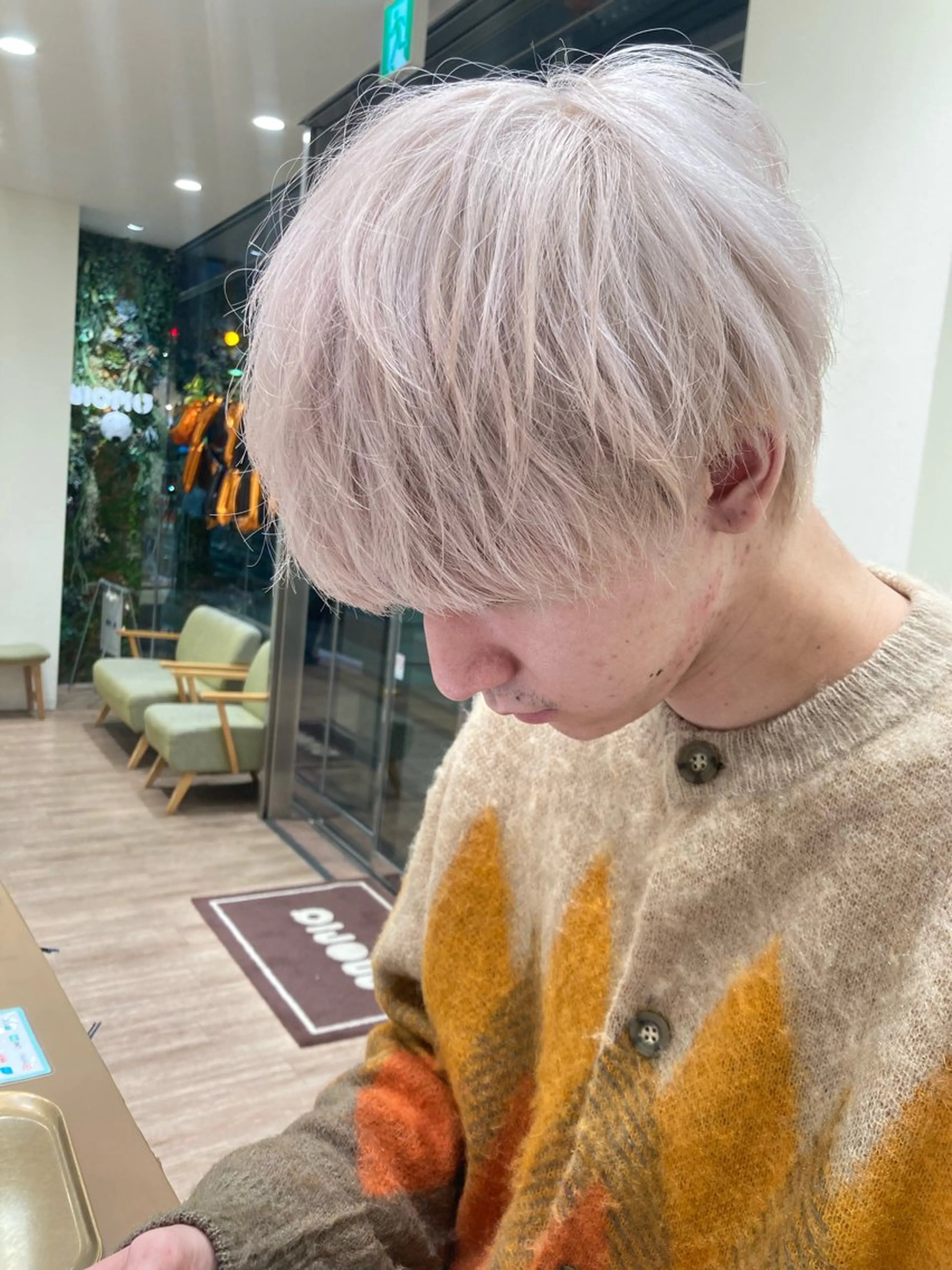 ショート カラー ベージュカラー ブリーチ ブロンド ケアブリーチ ハイトーンカラー ヘアカラー むらたみずき /大宮ボブ、ショートのヘアスタイル