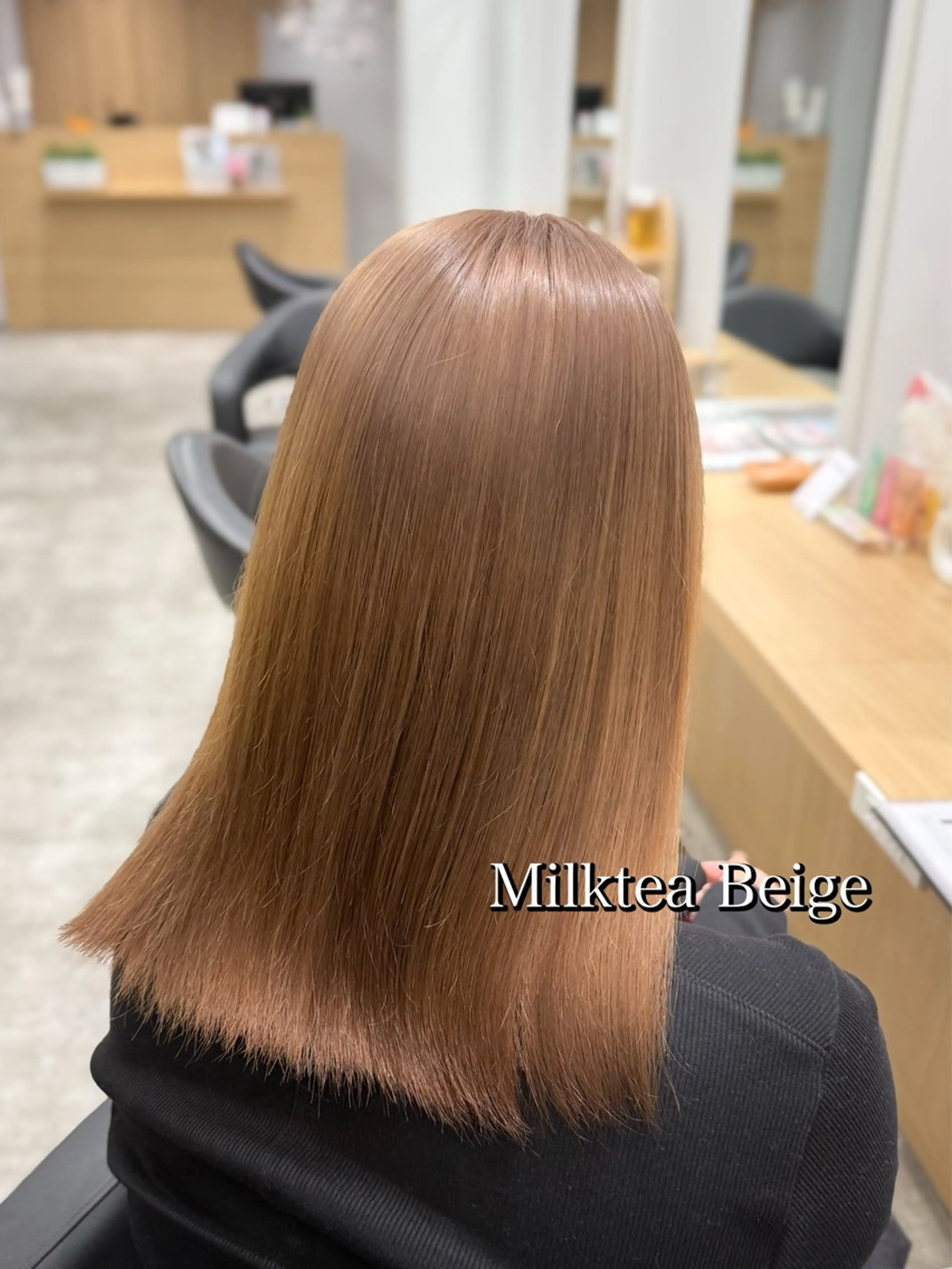 ロング カラー ベージュカラー ブリーチ 学生 ヘアカラー トリートメント 巻ける髪質改善🫧ハ イライト/永田汰伊智のヘアスタイル