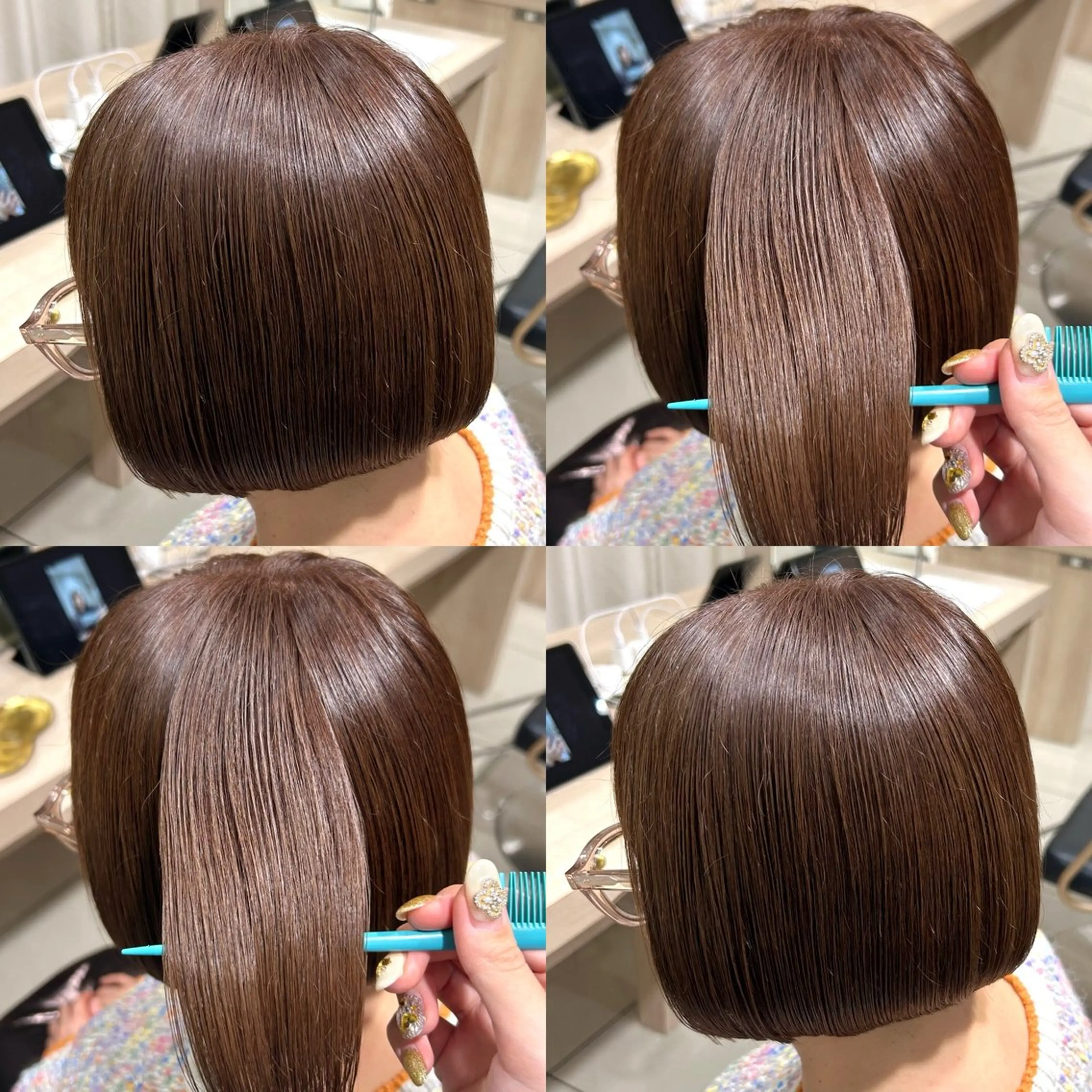 💇‍♀️カット＋🩵ワンカラー＋ケアトリートメントの写真