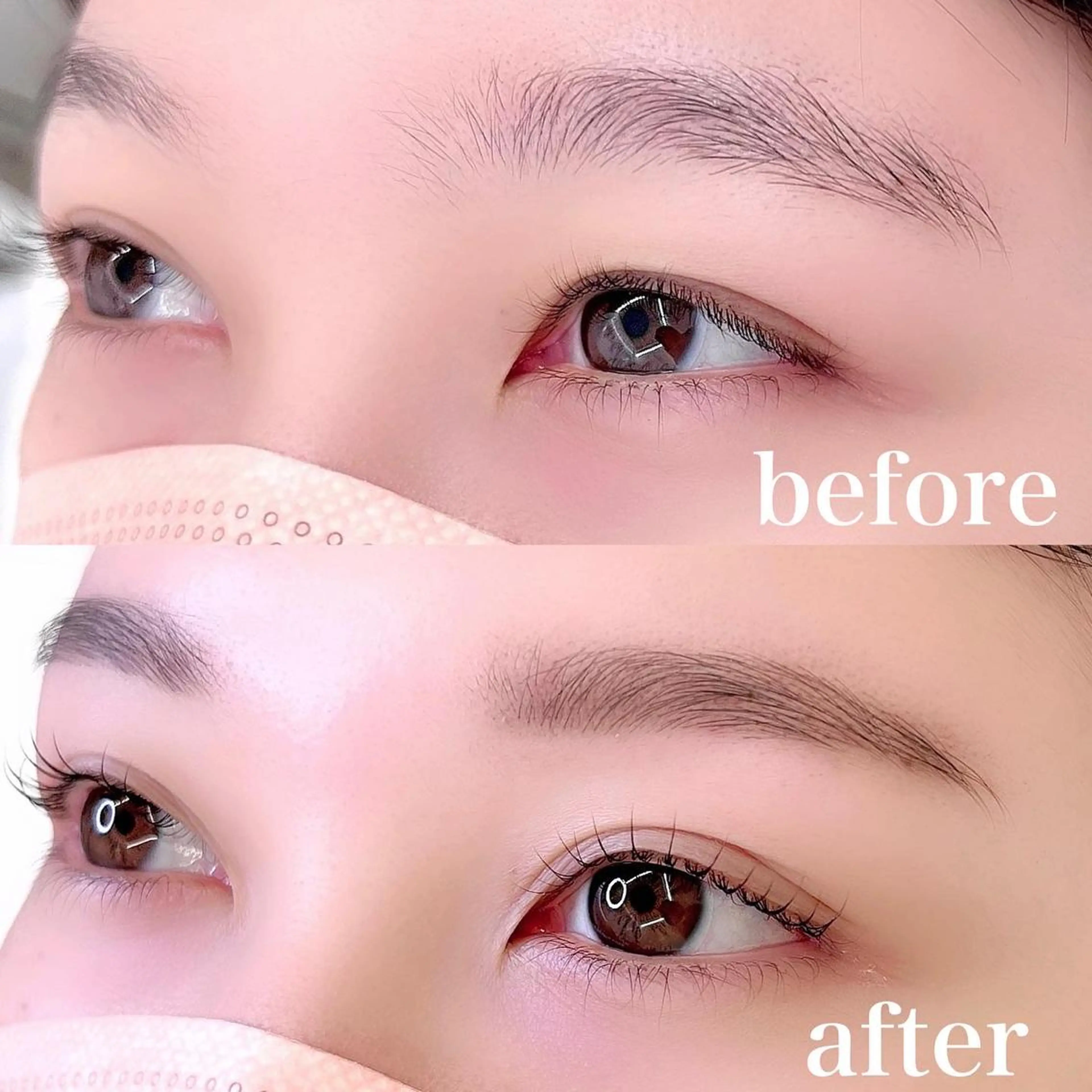 眉スタイリング × ラッシュリフトカール🫶大人気🌸垢抜けセットメニュー🖤の写真