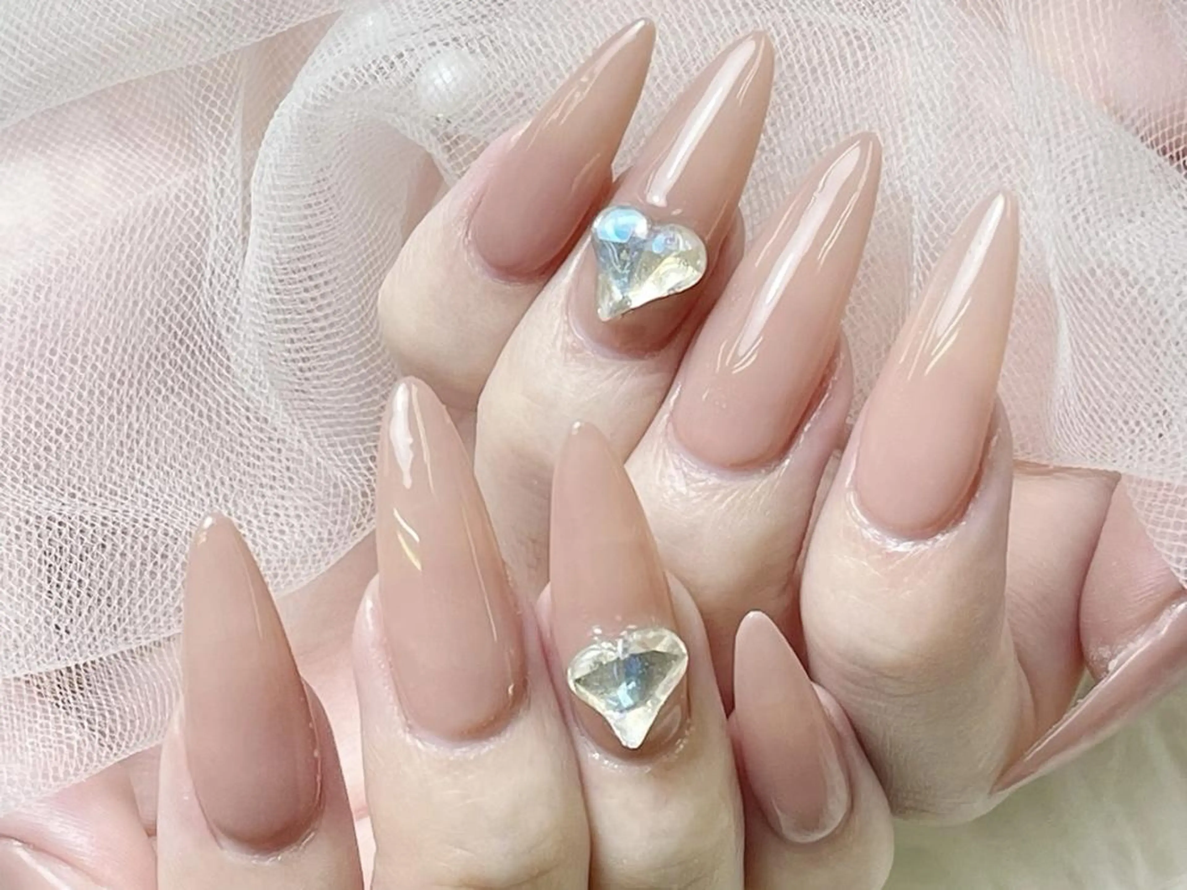 メンズ ネイル アートネイル フレンチネイル ジェルネイル キラキラネイル パラジェル Bloom kabukiのネイルデザイン