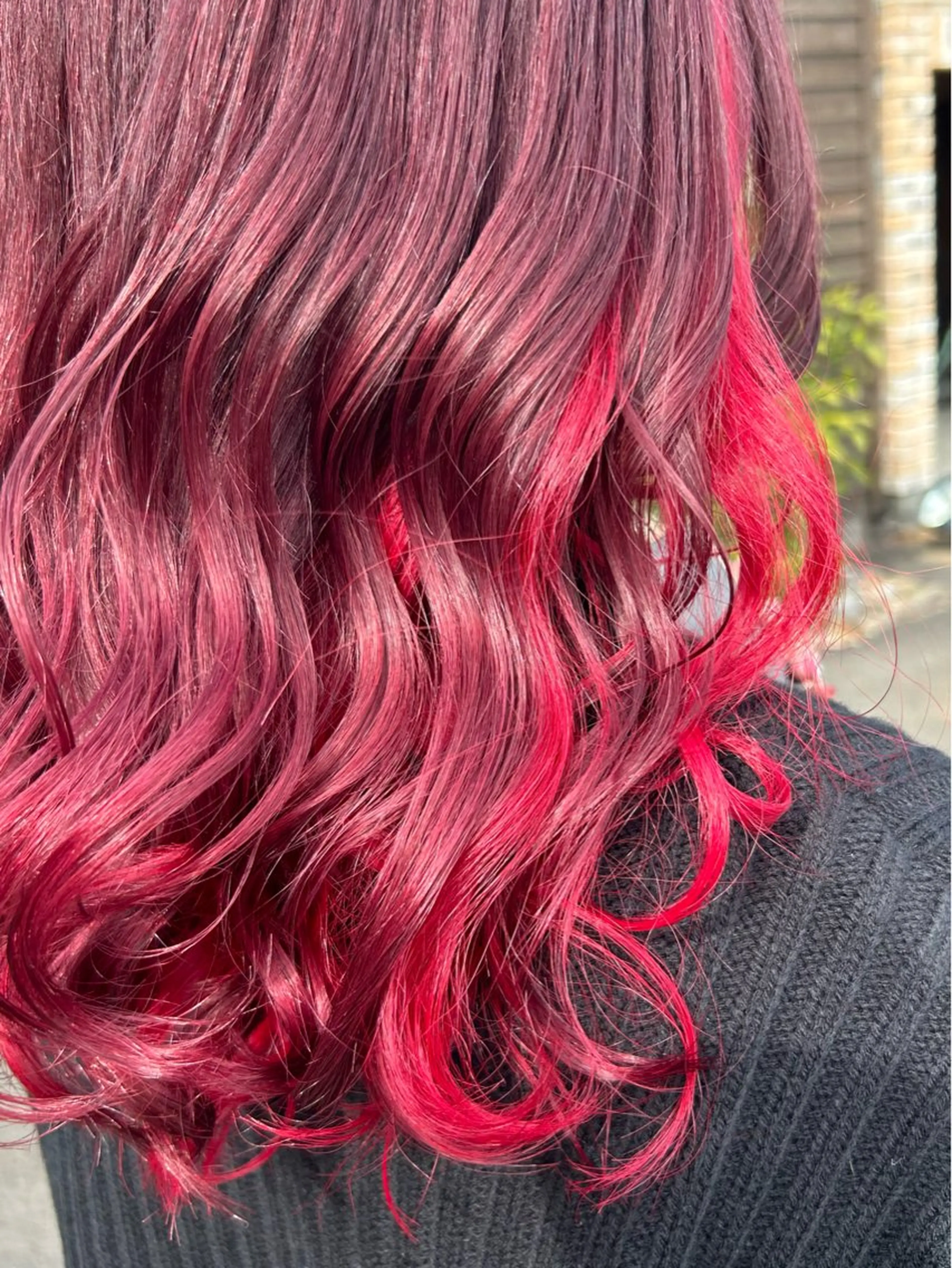 セミロング カラー 森 麻衣葉のヘアスタイル