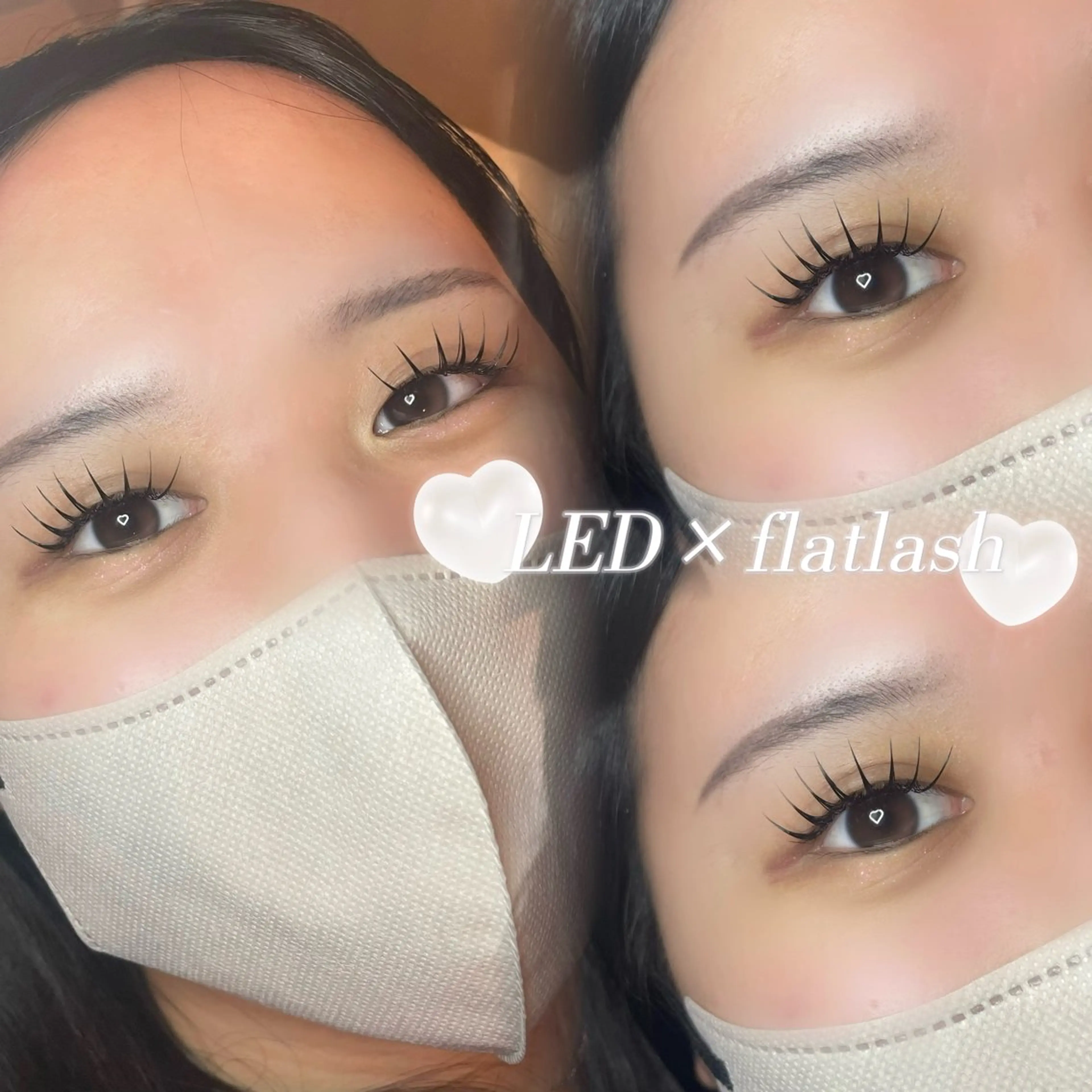 【eyeshampoo付🧴】【束感eye🎀】LED × flatlash 80本 ￥8000→￥5500の写真