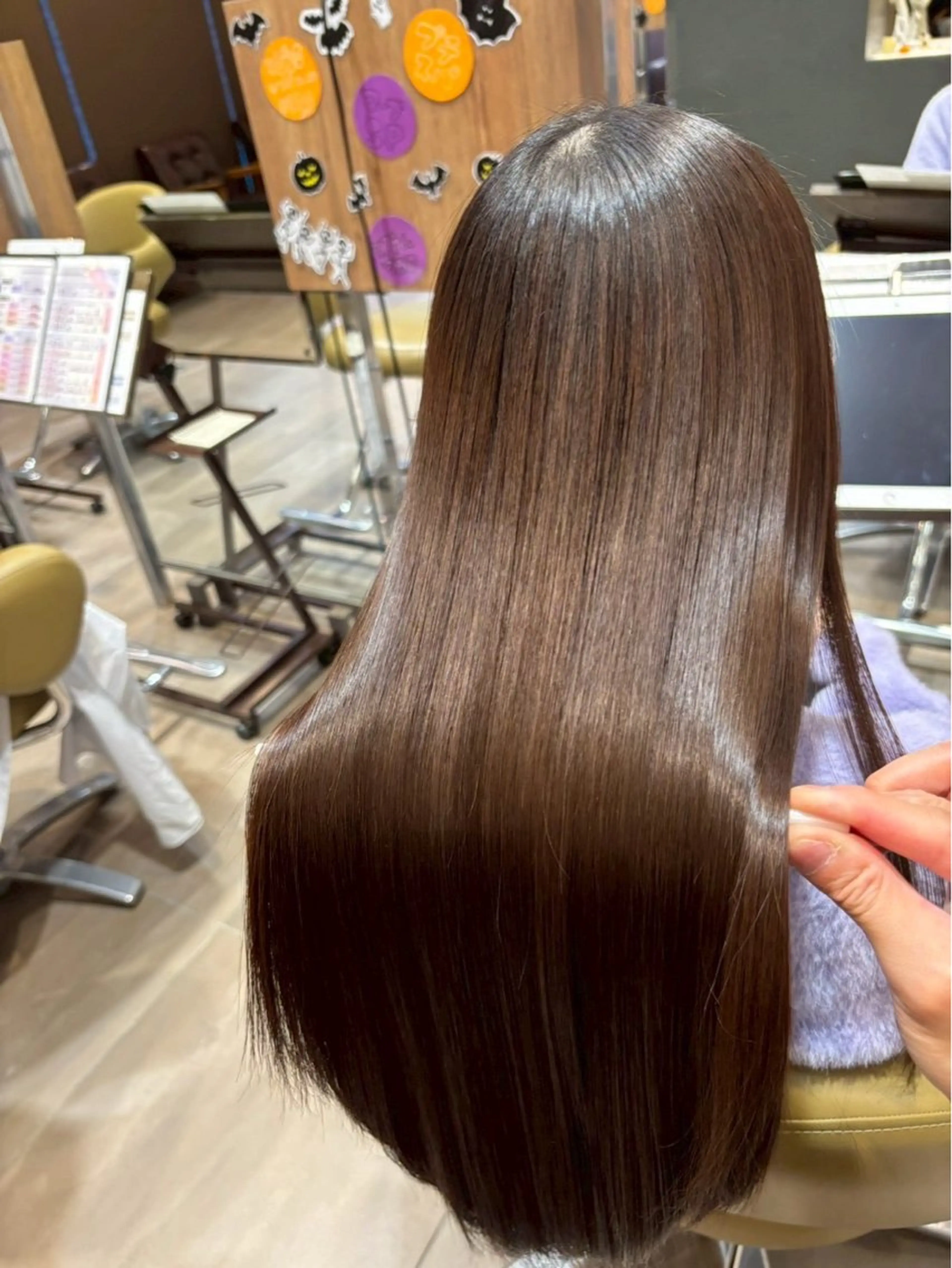 ロング ヘアカラー トリートメント brace 小笹花純のヘアスタイル