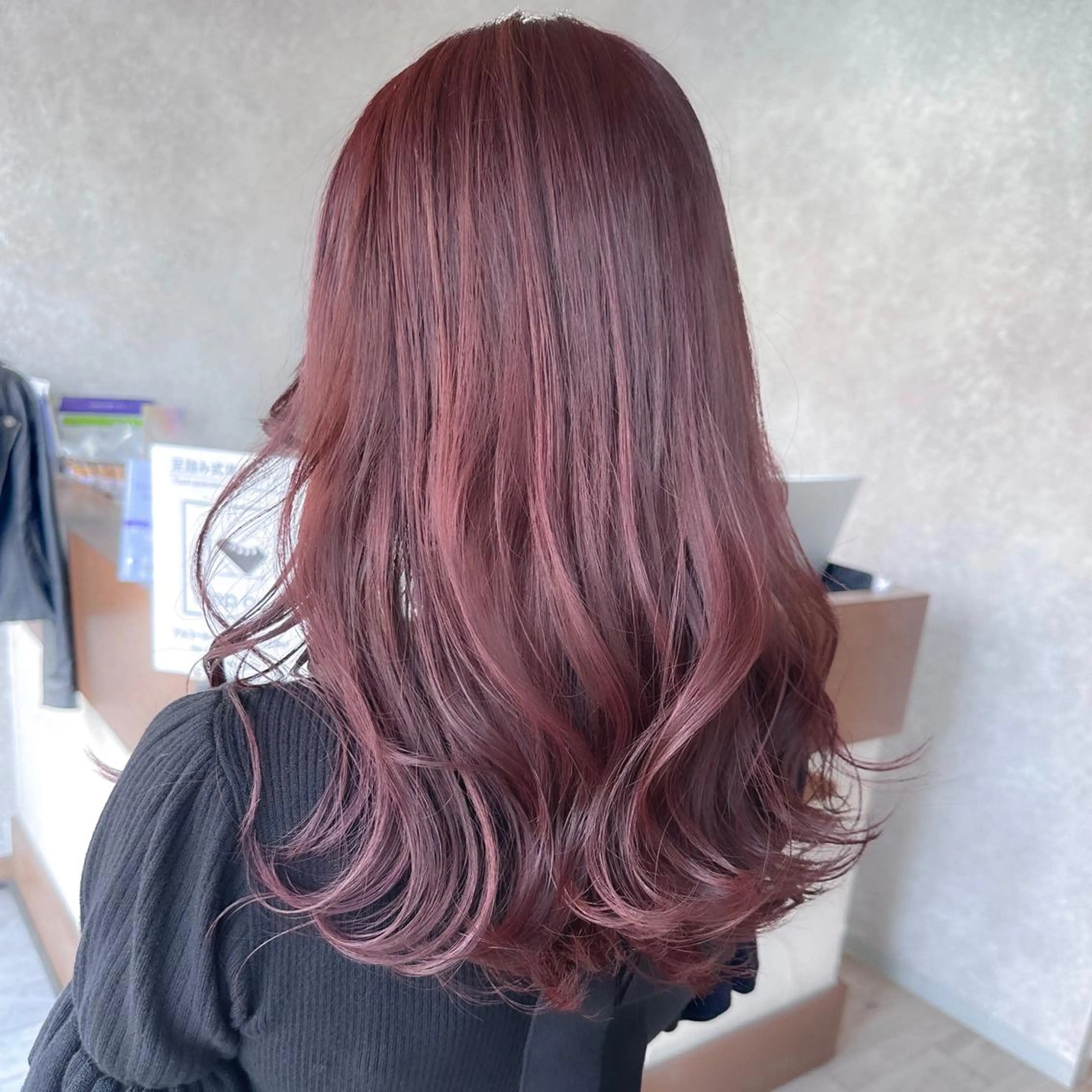 ロング カラー ブリーチ ブリーチなしカラー ヘアカラー トリートメント レイヤー/高橋 みく /池下/千種のヘアスタイル