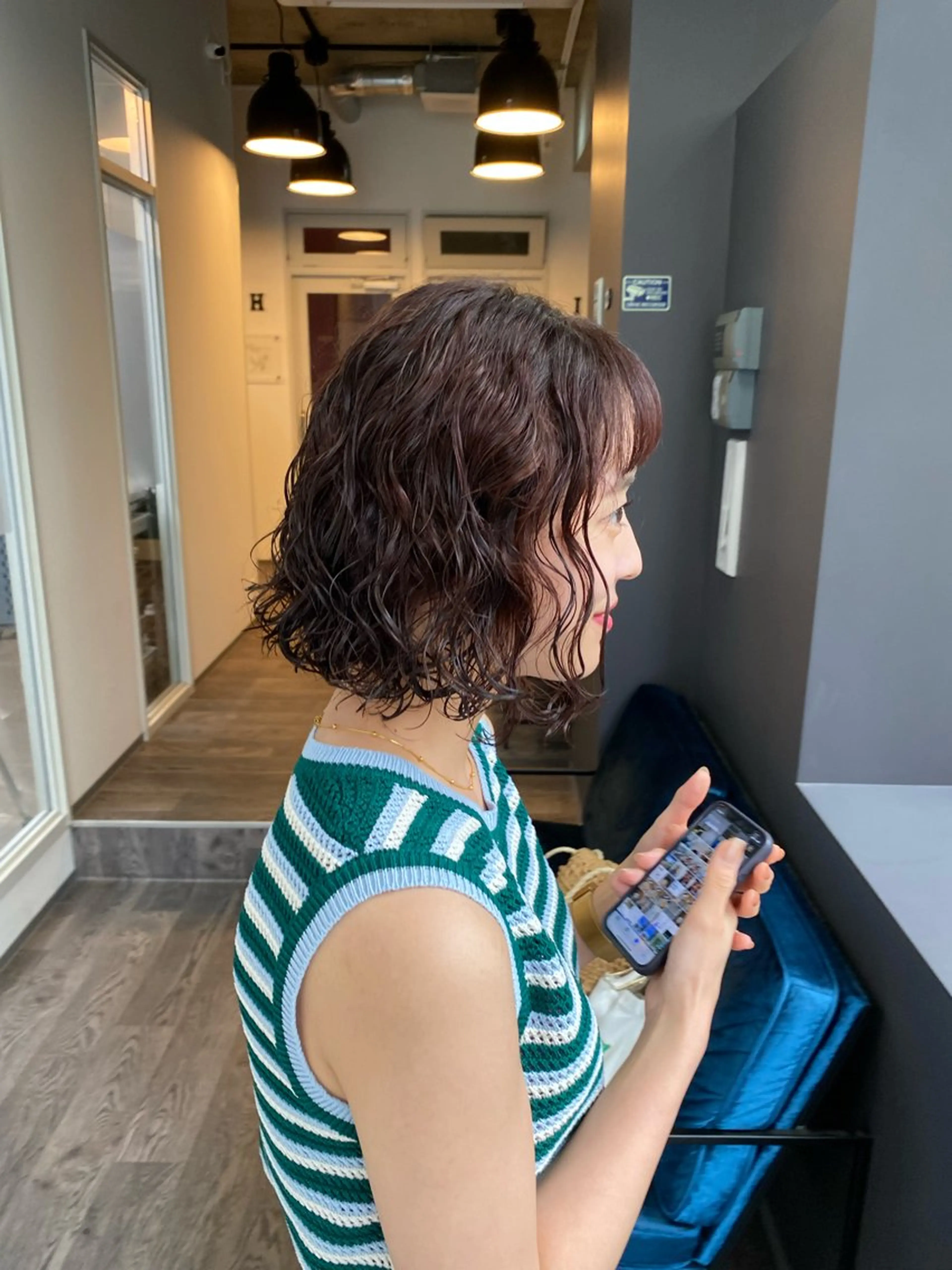 ミディアム パーマ 低ダメージパーマ ケアパーマ/武田明大のヘアスタイル