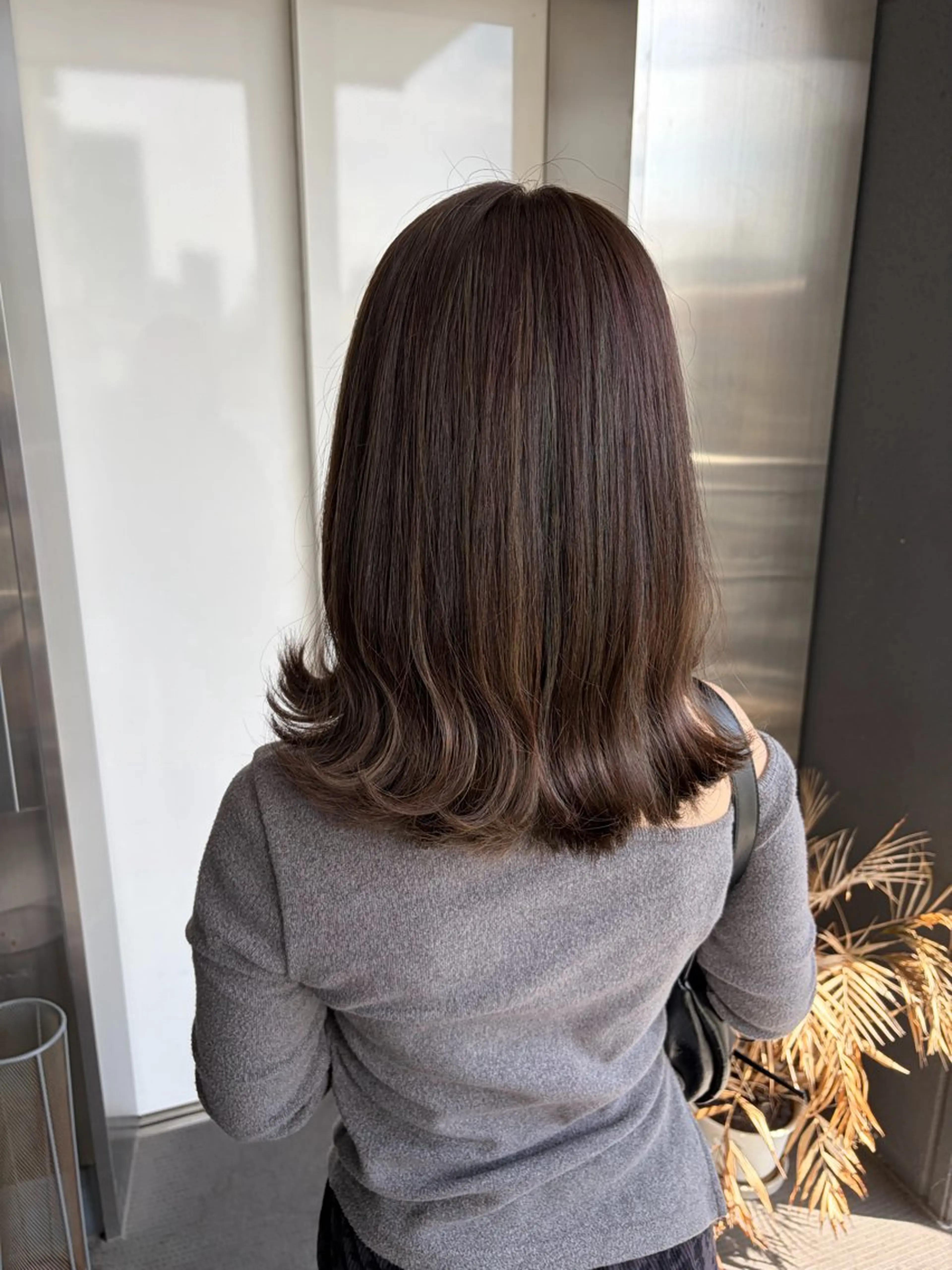 ミディアム カラー カット ヘアカラー 滝本 和叶のヘアスタイル