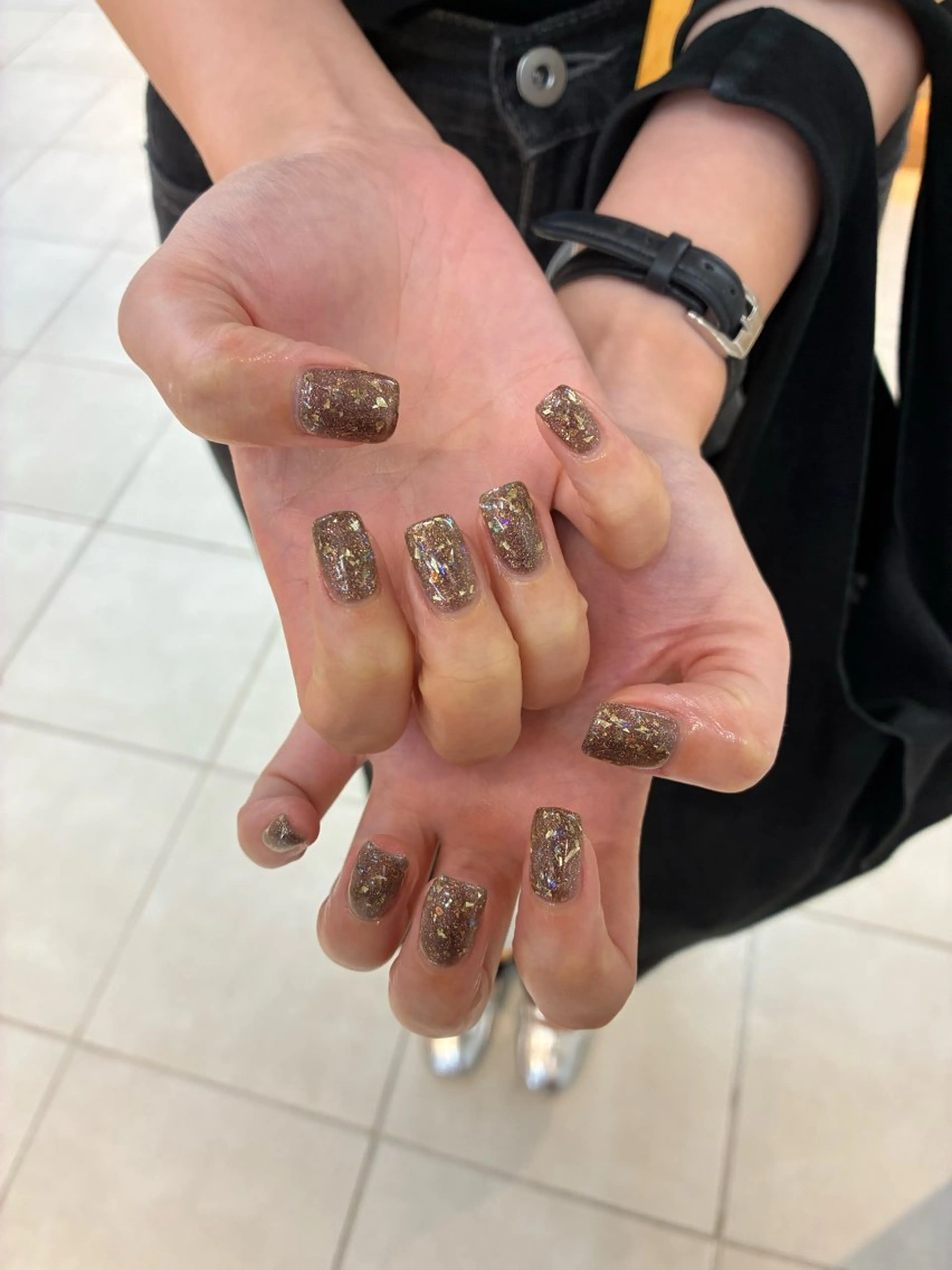 ネイル ラメ(グリッター) DEE nail moeka.Gのネイルデザイン