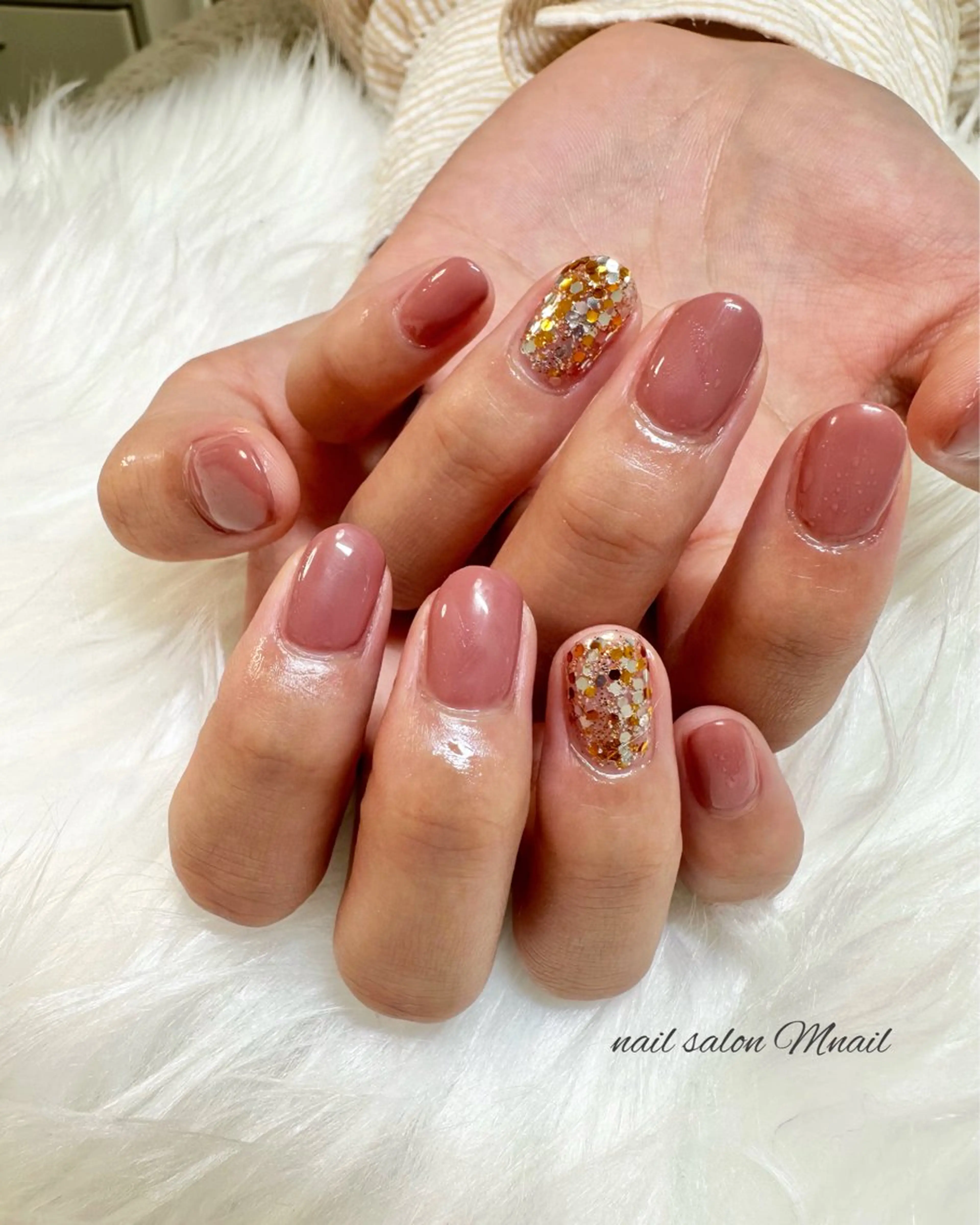 ネイル ワンカラーネイル ハンドネイル ハンドケア Mnail ちひろのネイルデザイン