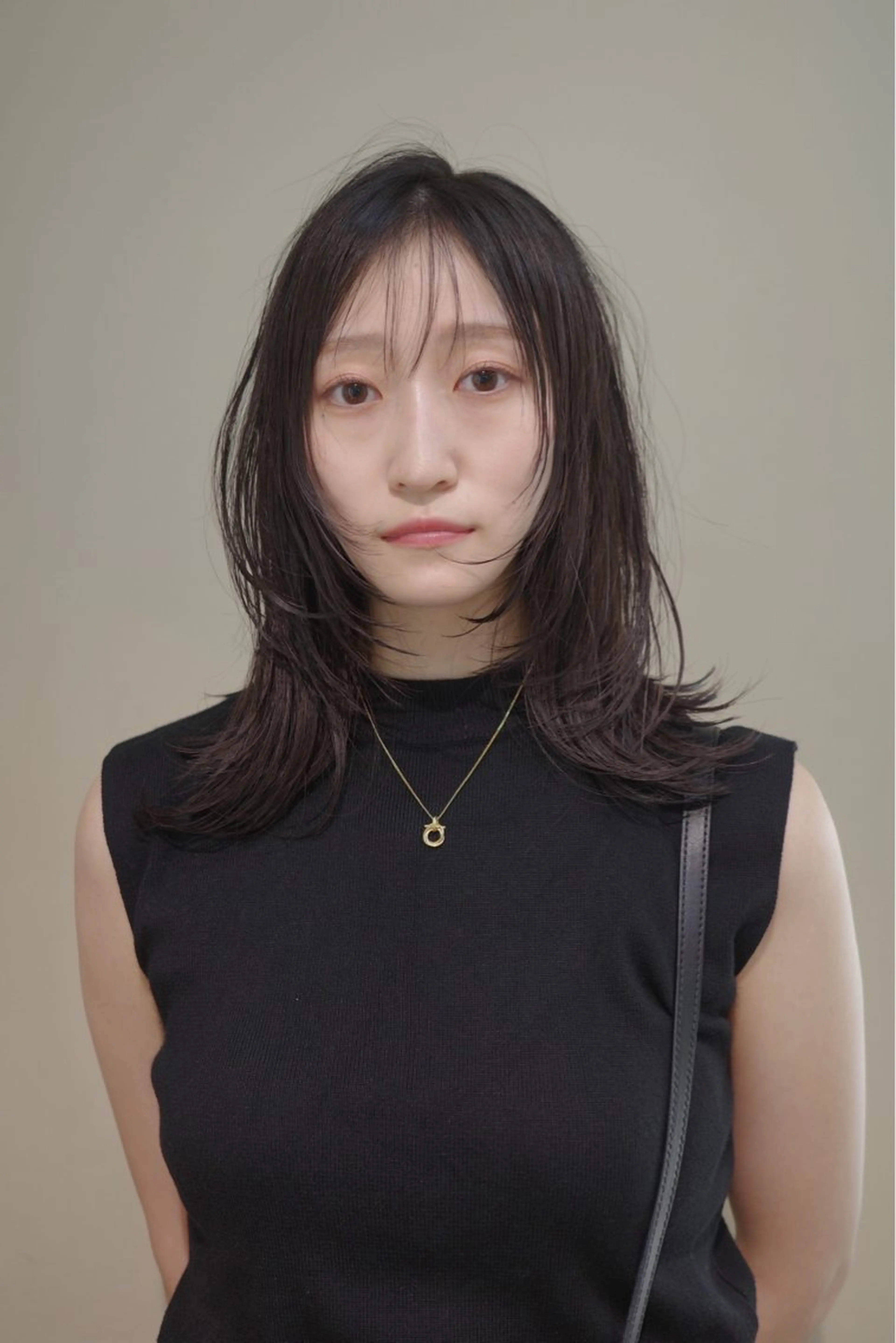 セミロング カラー ヘアアレンジ カット ヘアカラー トリートメント opus 店長大和 レイヤー/赤み消しのヘアスタイル