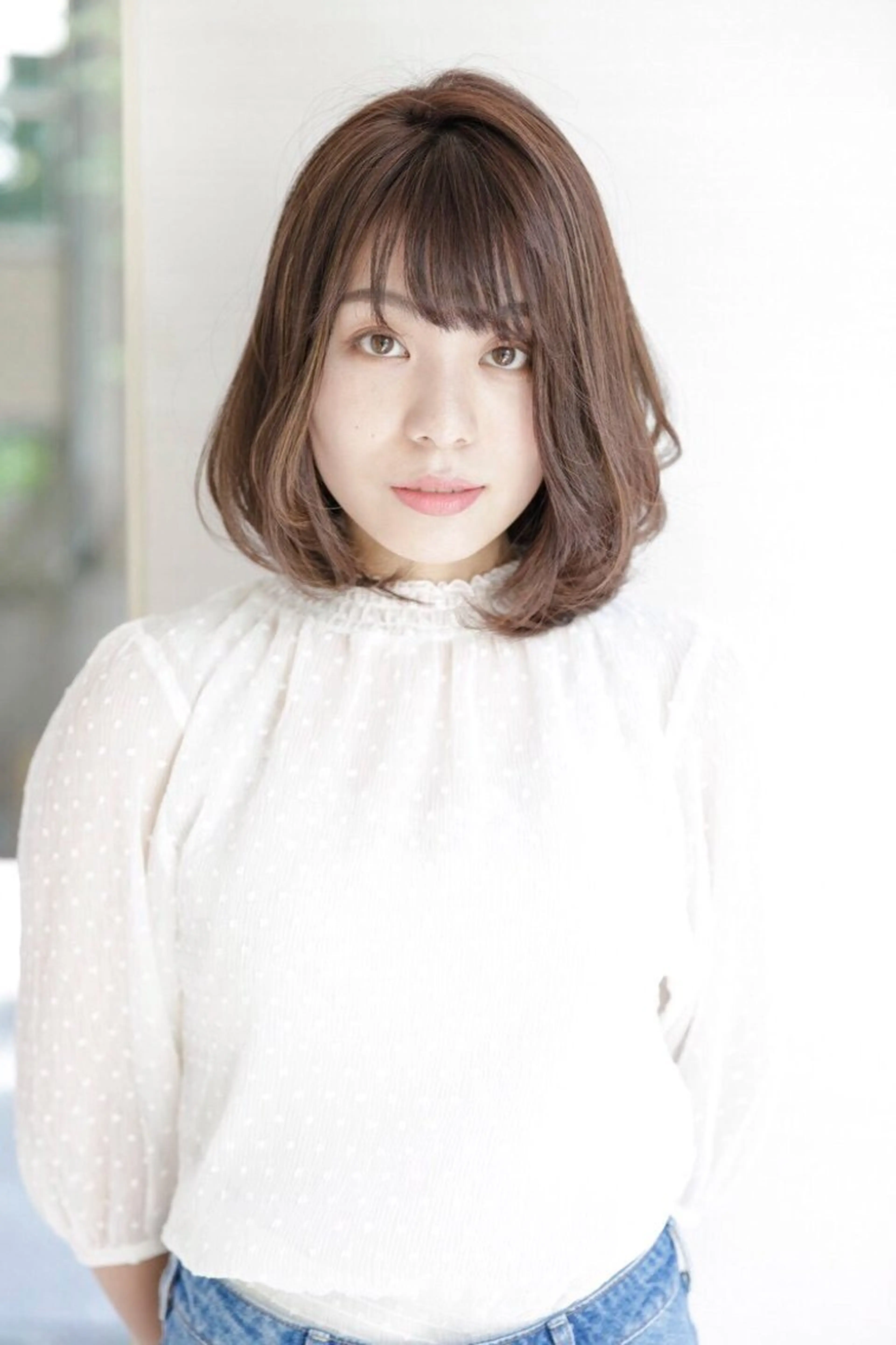 ミディアム カラー 似合わせカット 銀座/アライ カズヤのヘアスタイル