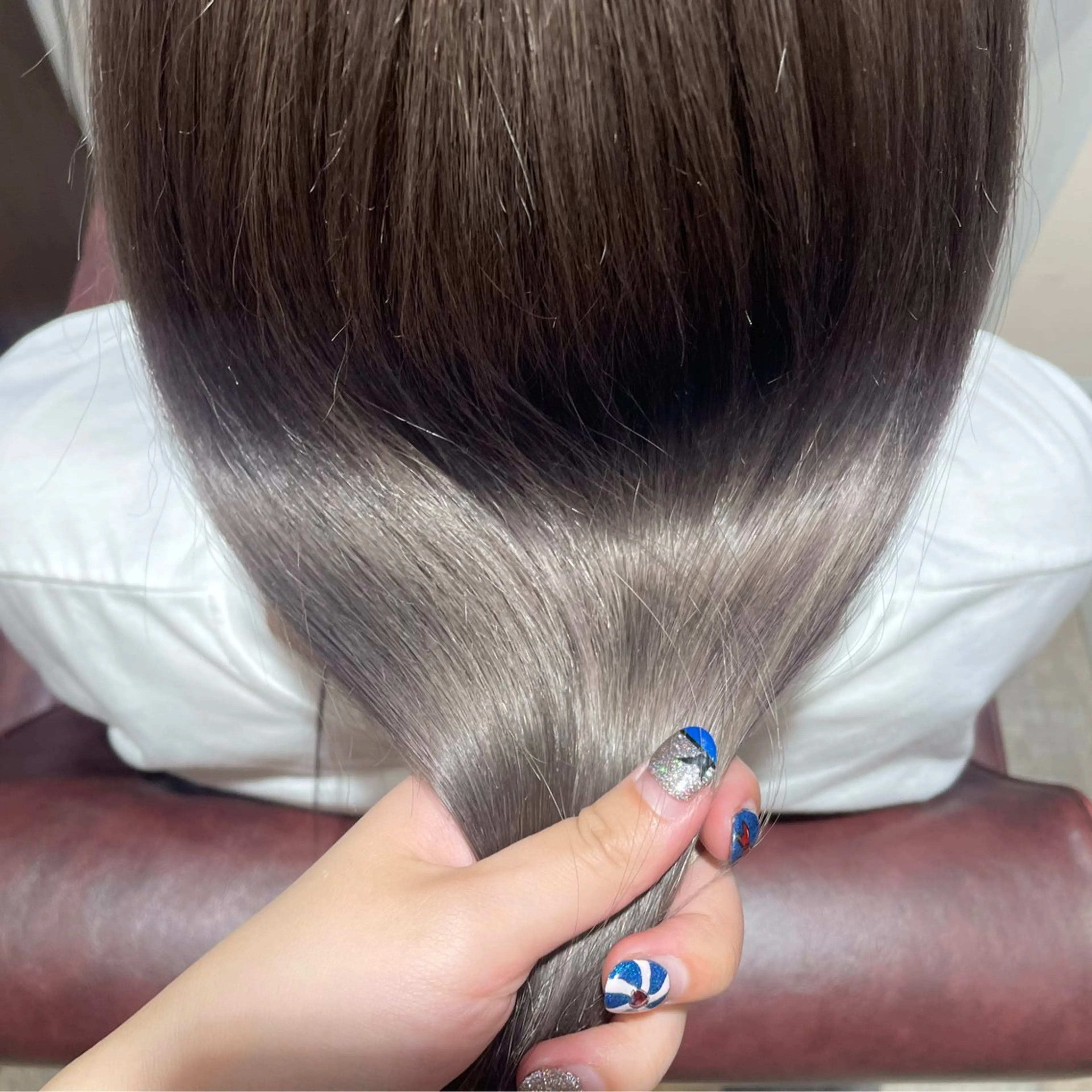 ロング なつき/ 艶カラー/縮毛矯正のヘアスタイル