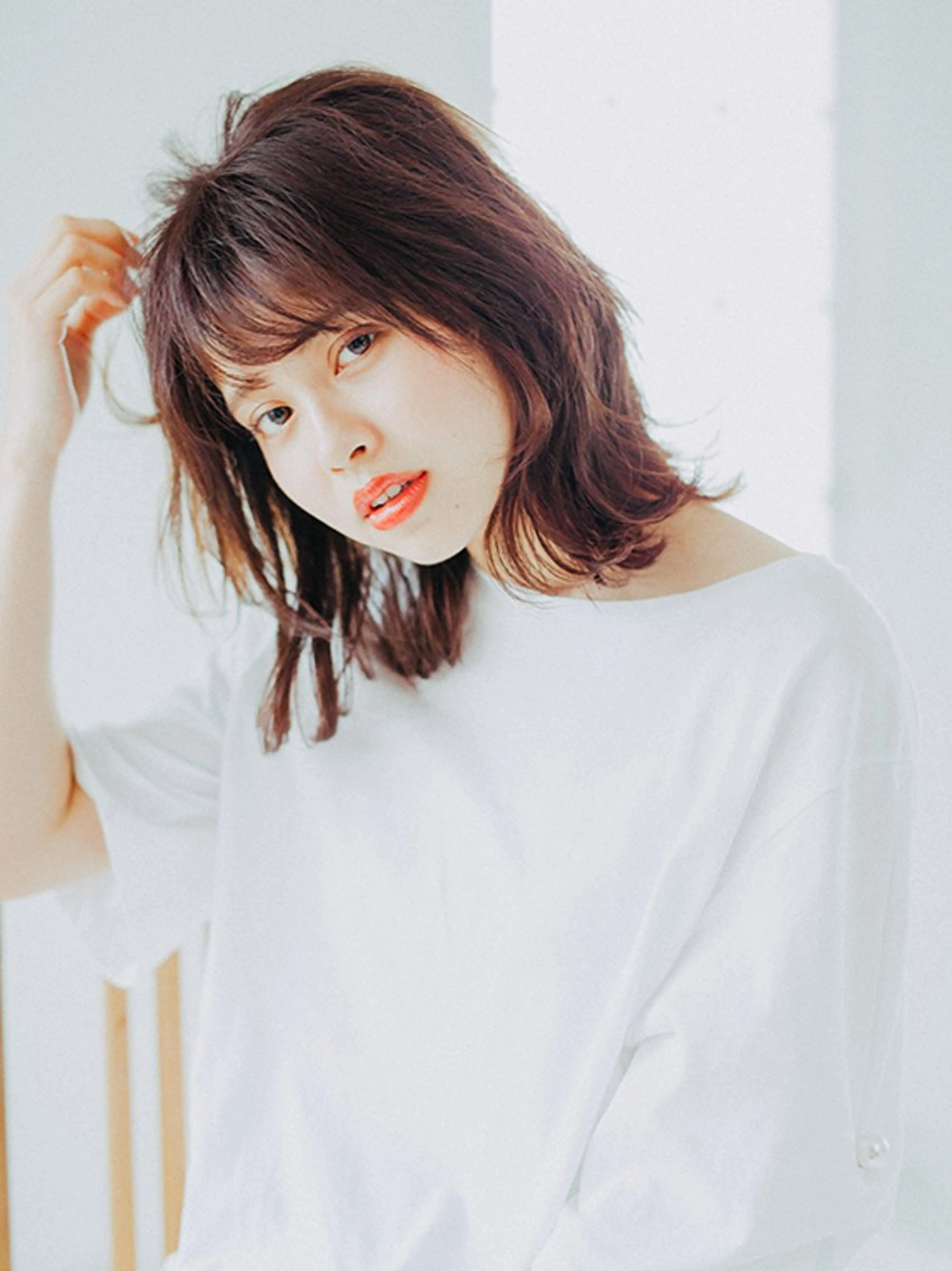 ミディアム カット ヘアカラー トリートメント Plaatje🤍 はるか‎🕊のヘアスタイル