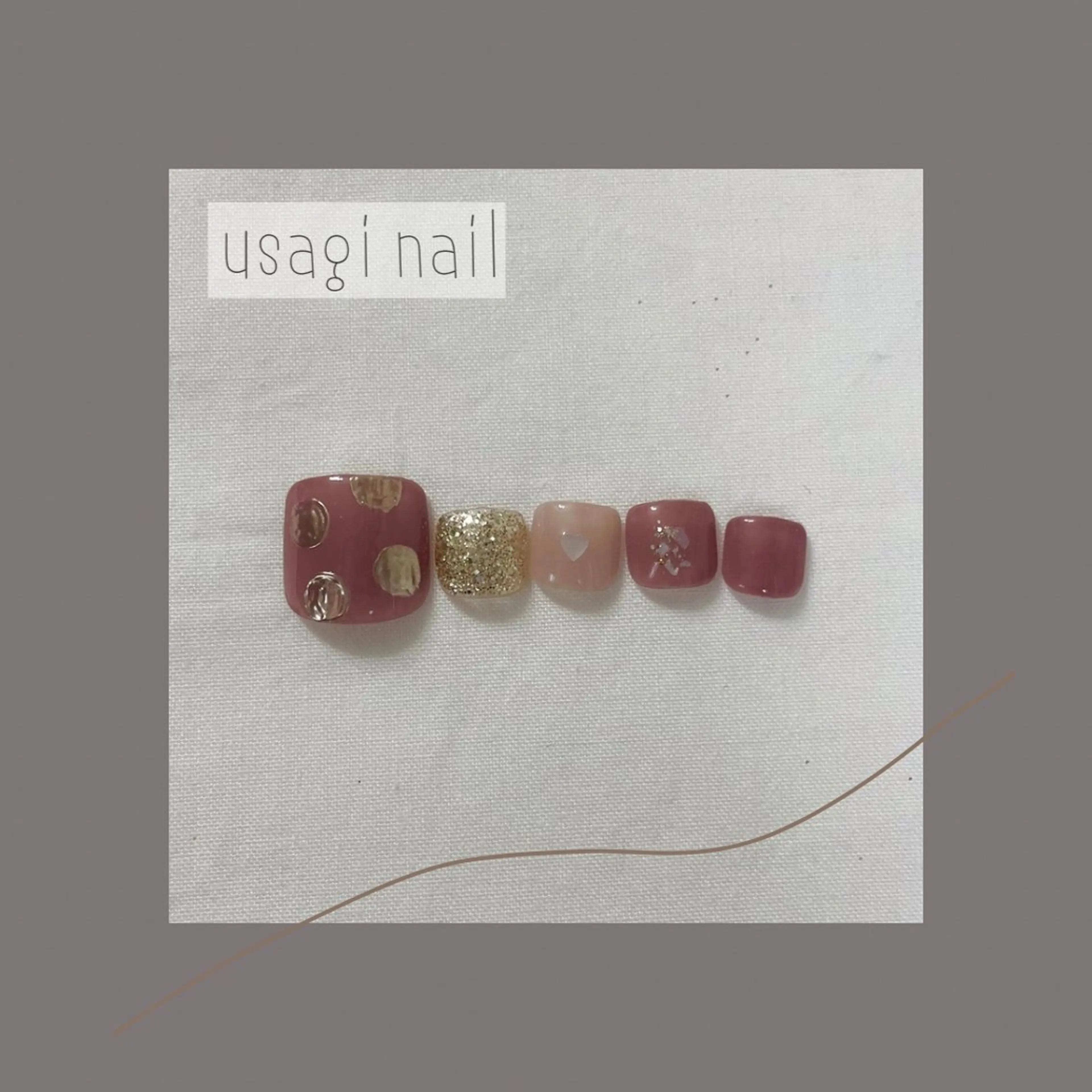 ネイル フットネイル usagi nailのネイルデザイン