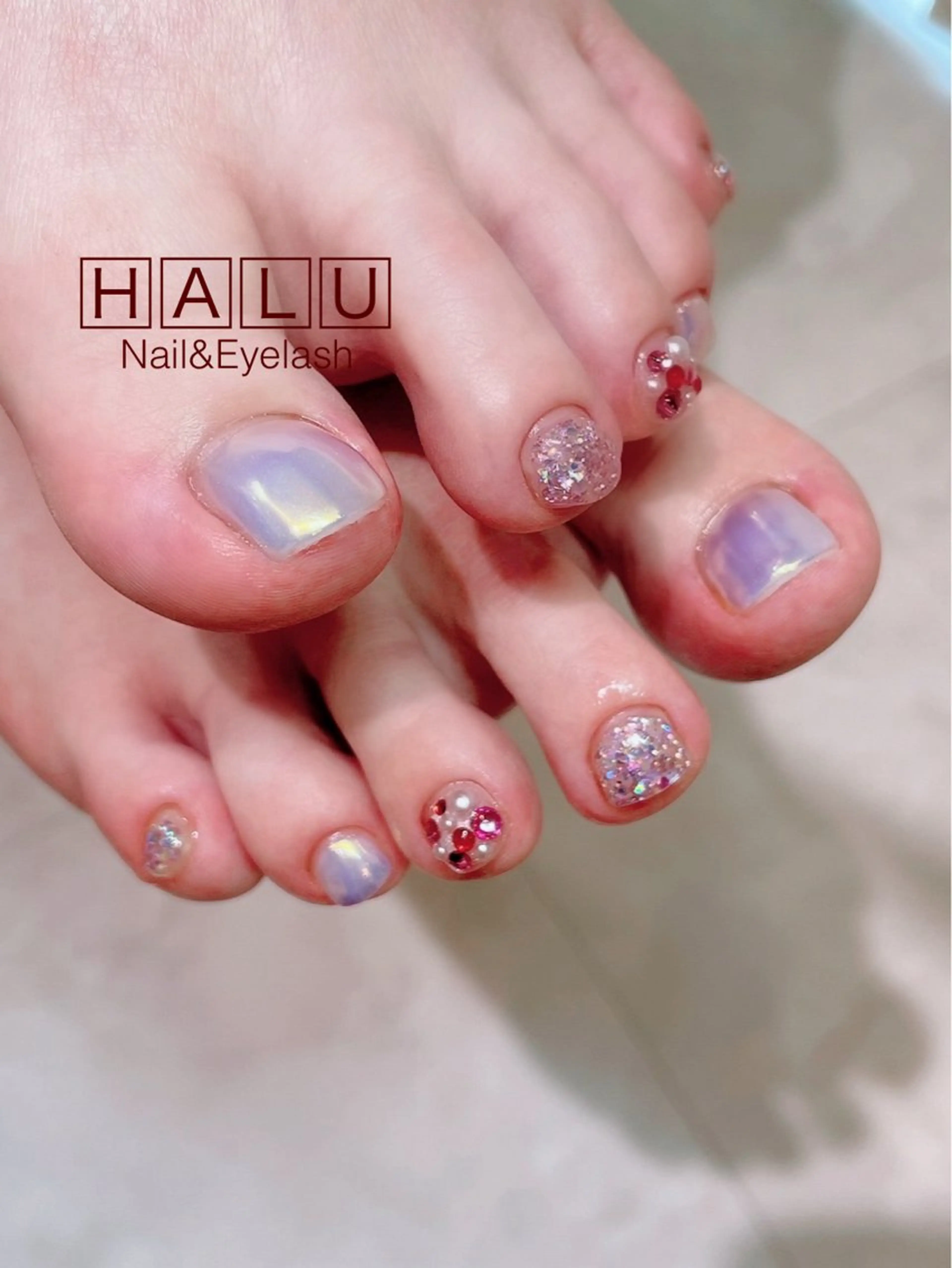 ネイル キラキラネイル ピンク HALU ハルのネイルデザイン