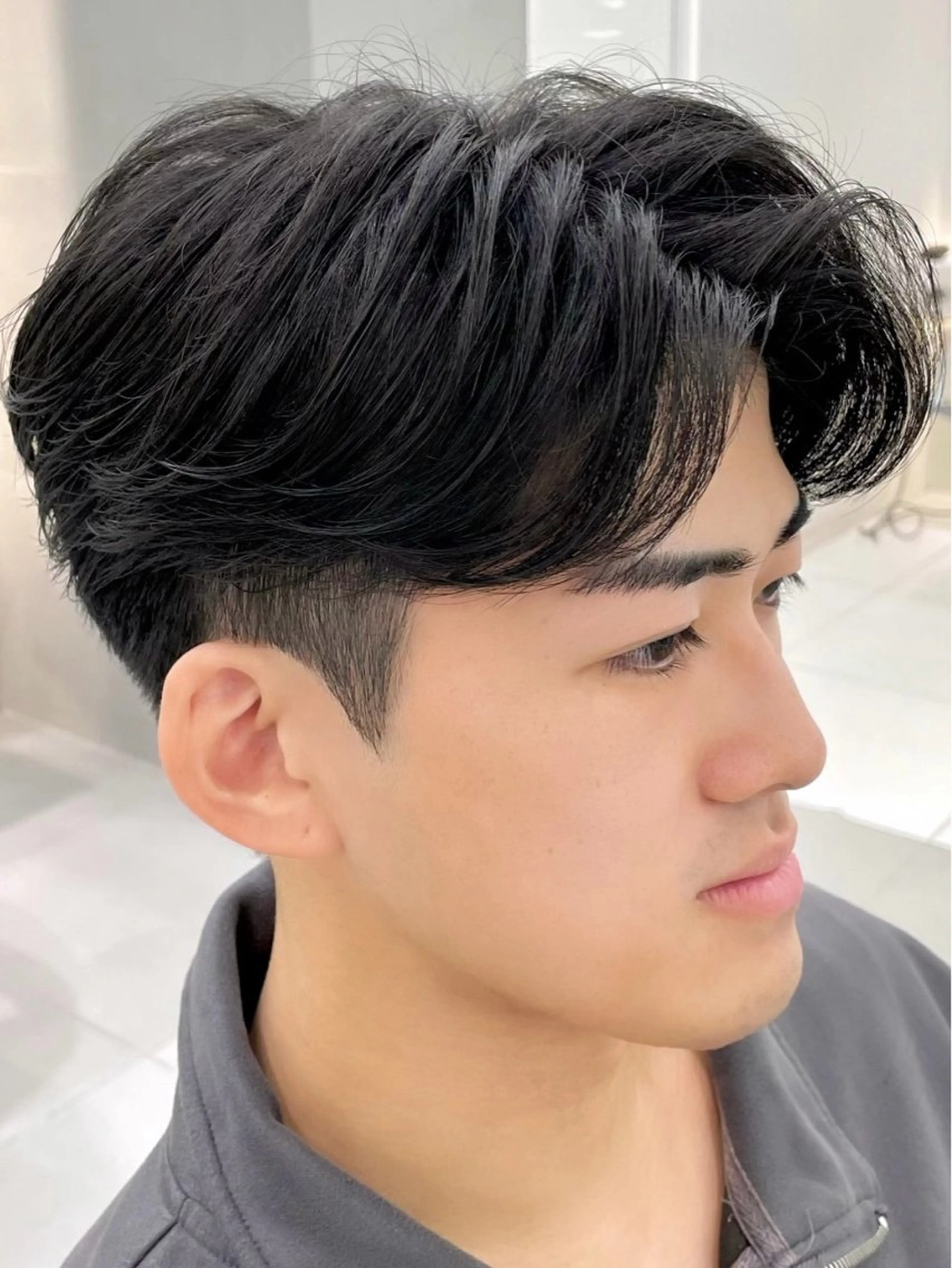 ショート メンズ センターパート センターパート/ マッシュ 小野 樹のヘアスタイル