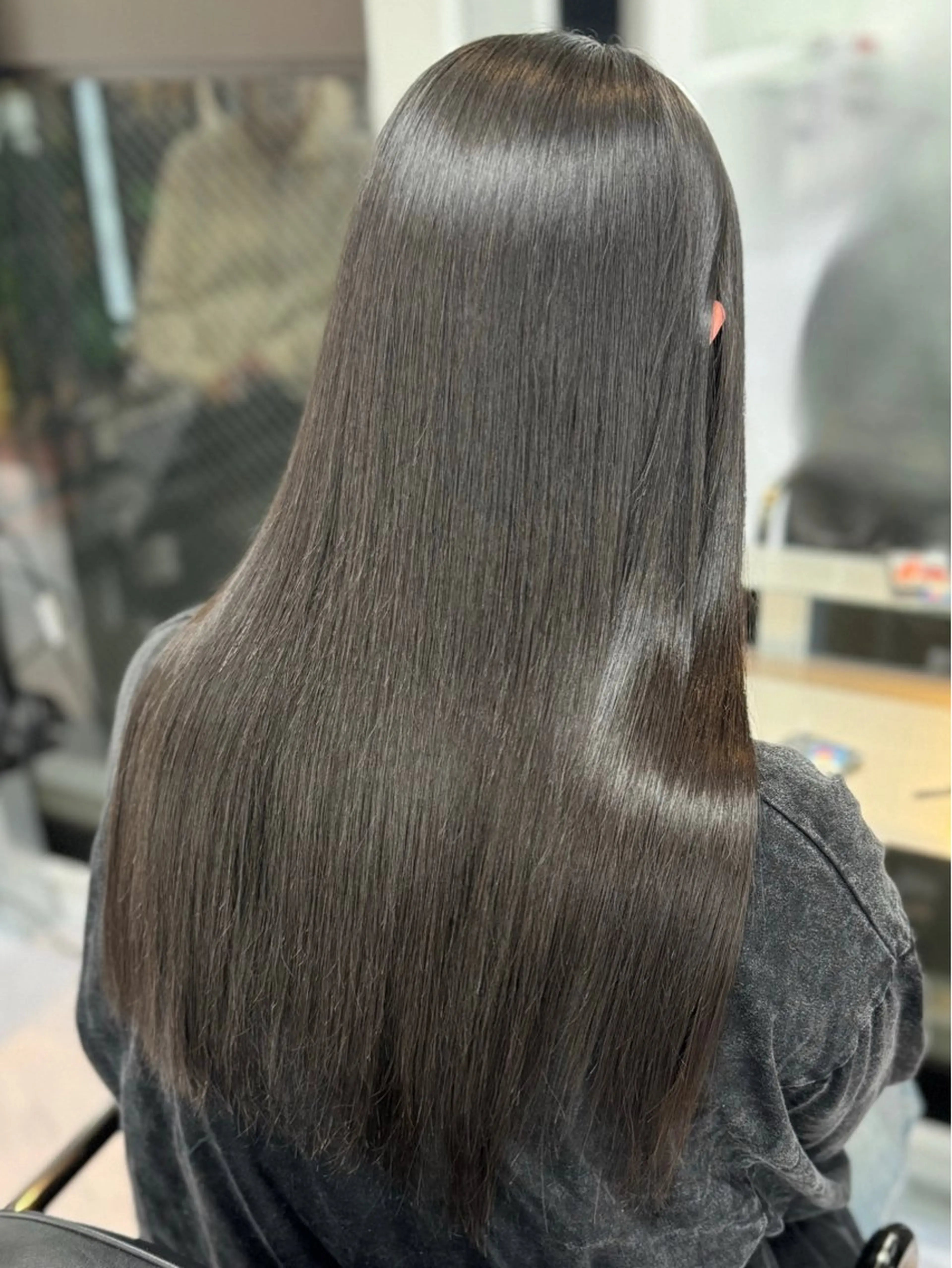 ロング 縮毛矯正 トリートメント 野口聖矢/縮毛矯正 髪質改善/ViVIEのヘアスタイル