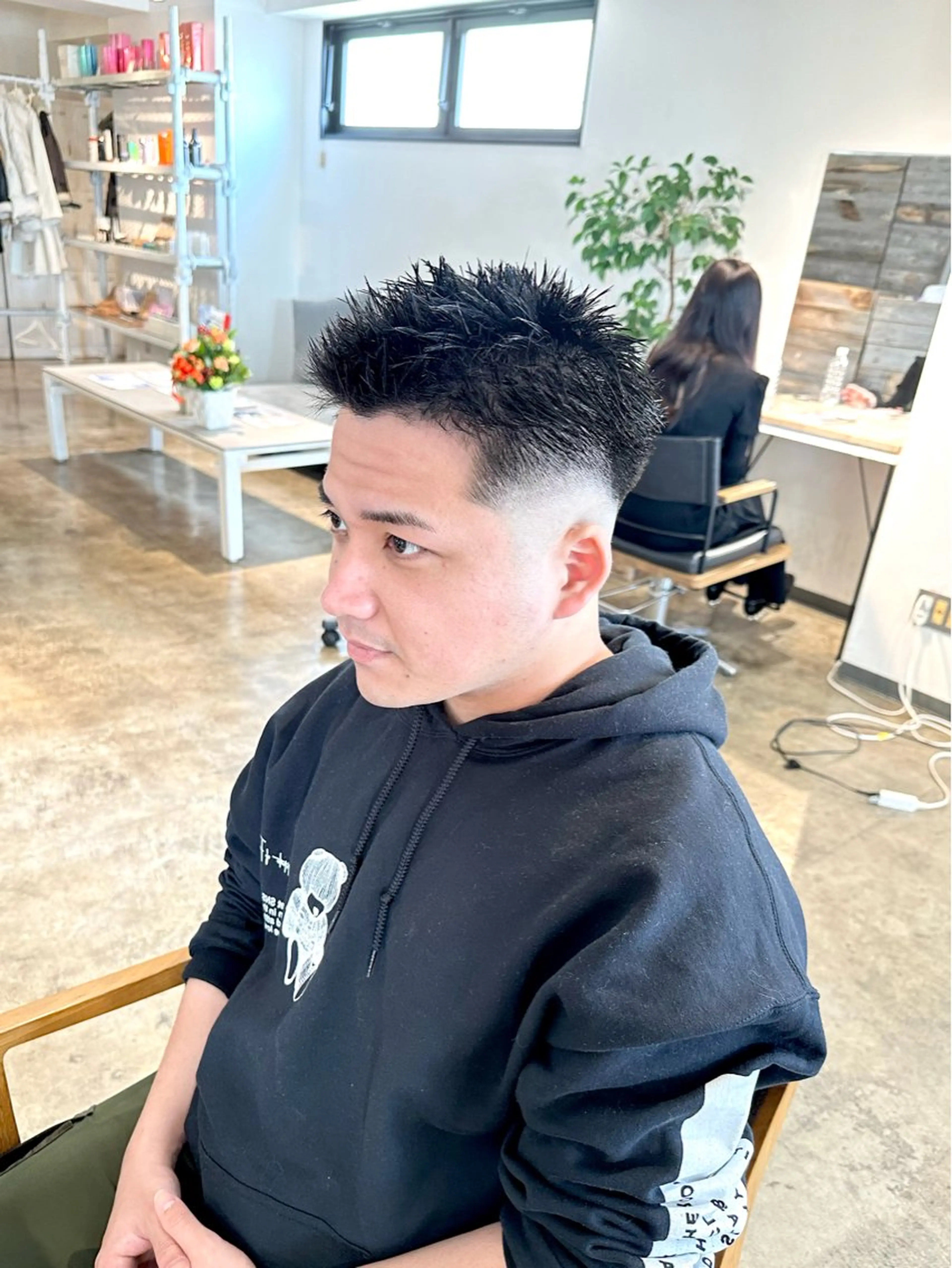 メンズ フェードカット メンズパーマ スキンフェード スパイキーショート カット 骨格補正施術/メンズ 専門美容師/YUYAのヘアスタイル