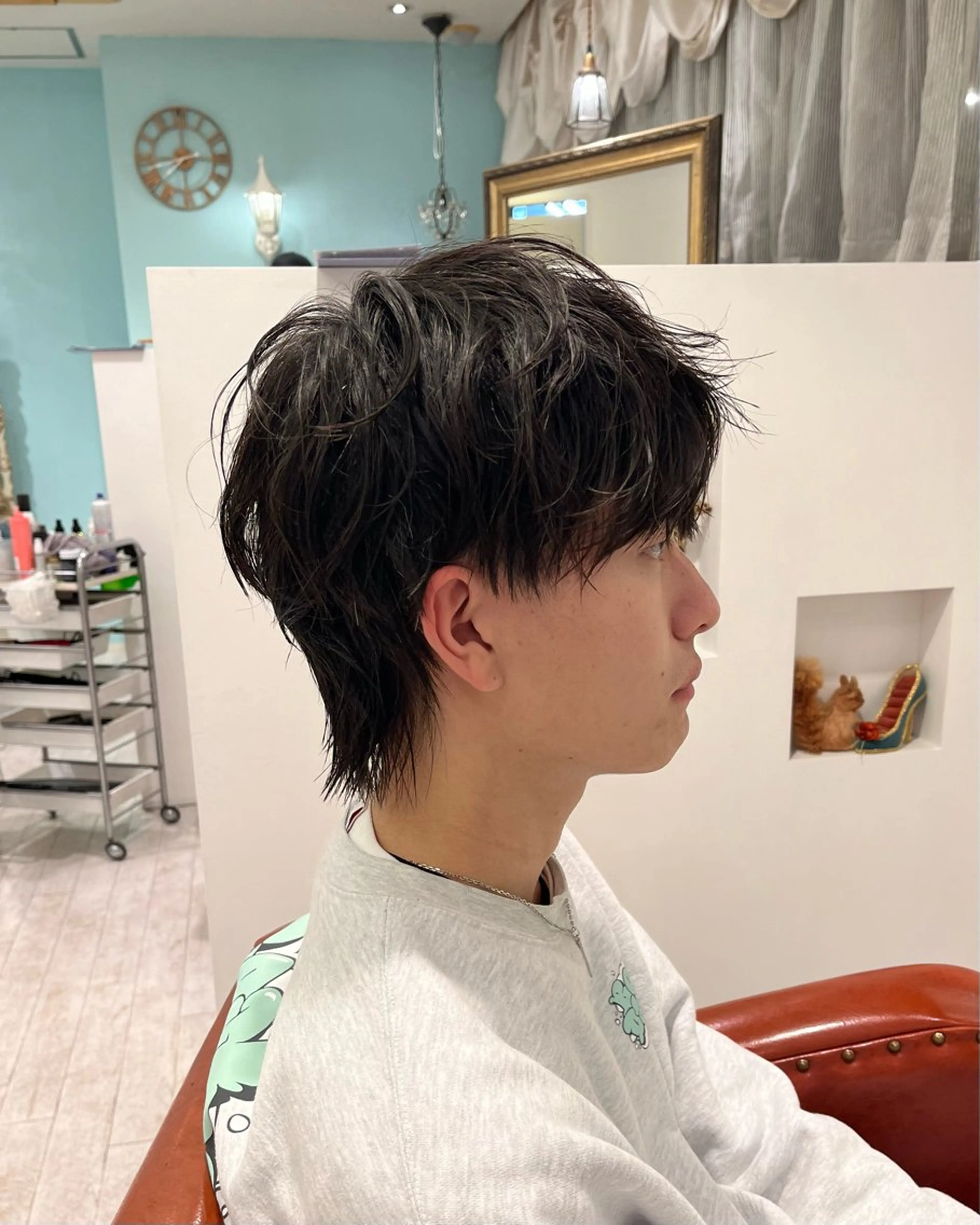 メンズ マッシュウルフ マッシュ メンズウルフカット ウルフカット MIZUKI 【メンズ特化美容師】のヘアスタイル