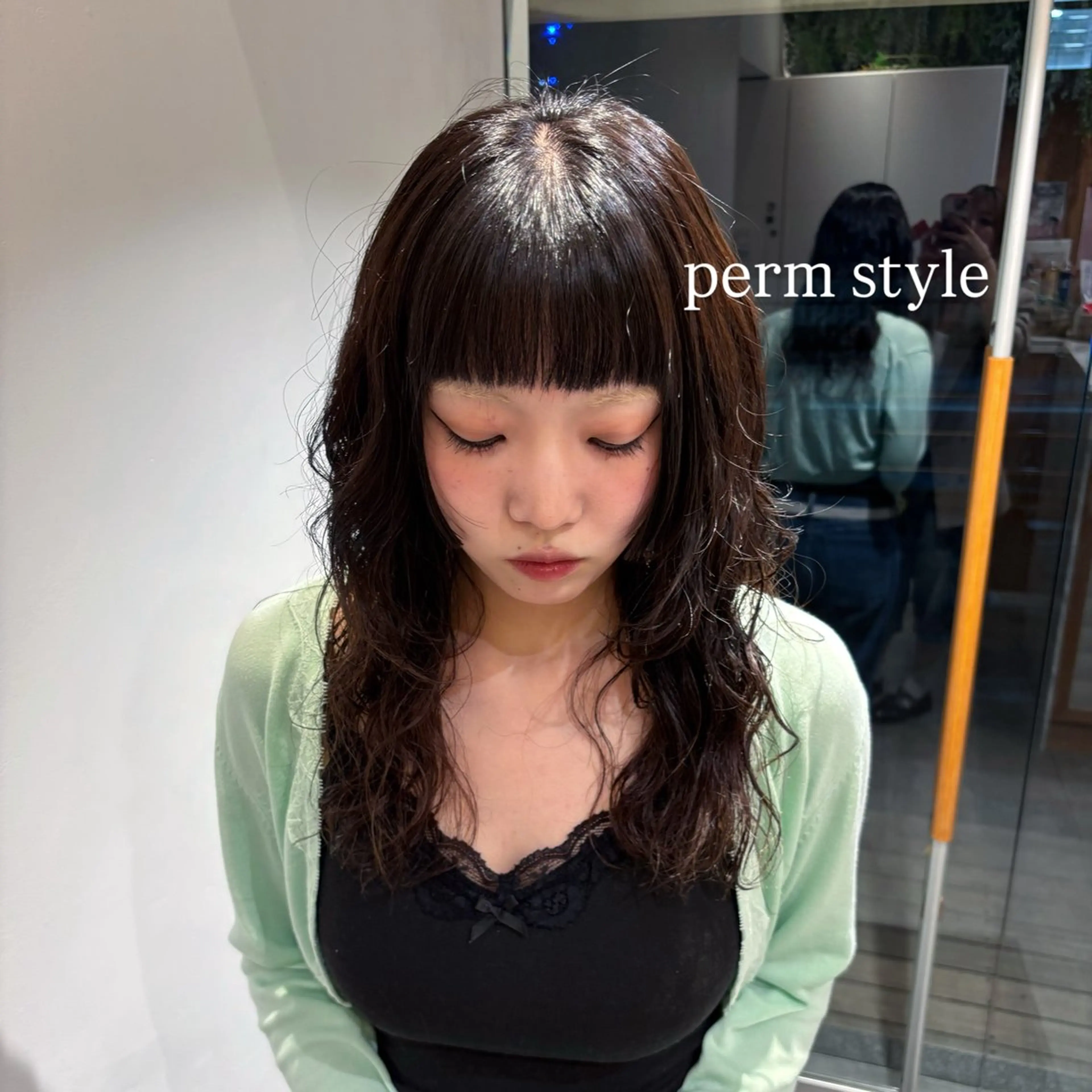 セミロング パーマ 韓国ヘア/メンズ パーマ/ﾔﾅｷﾞｶﾔのヘアスタイル