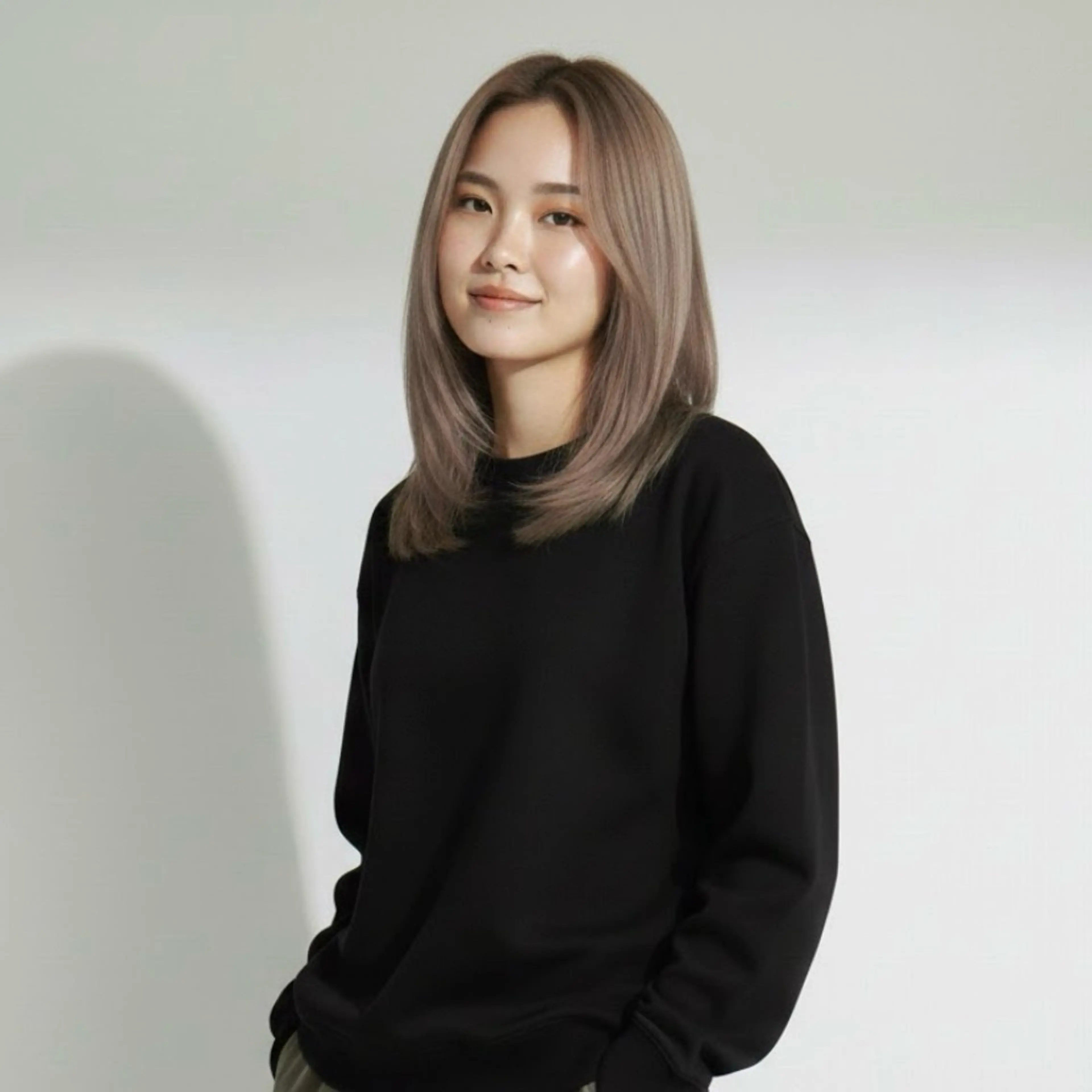 ミディアム カラー バレイヤージュ ベージュカラー ブリーチ ブラウンカラー ブラウンベージュ カット ヘアカラー 髪質改善特化KIZU /艶髪研究（京都）のヘアスタイル